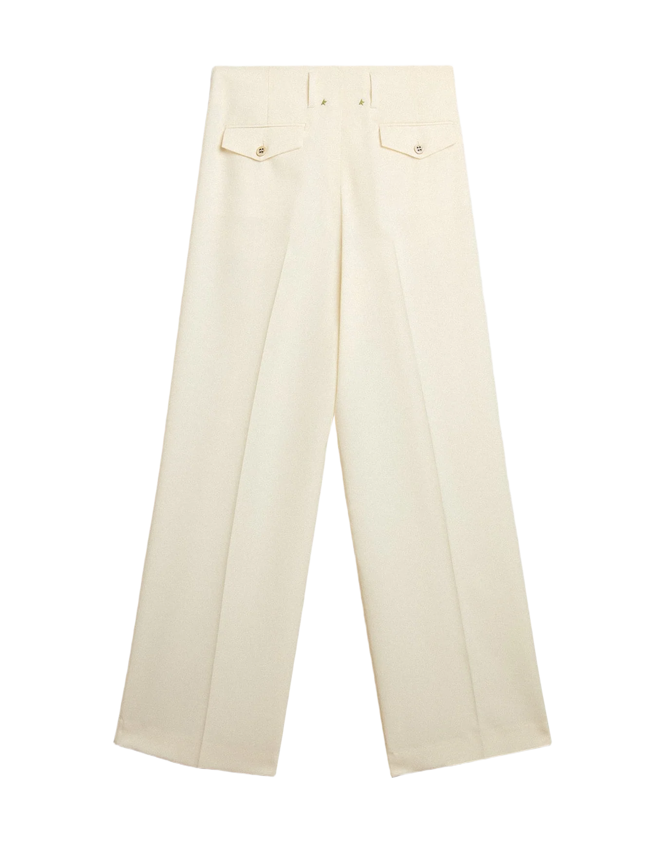 Women | Joggers In Aged White Wool Blend | Arctic Wolf