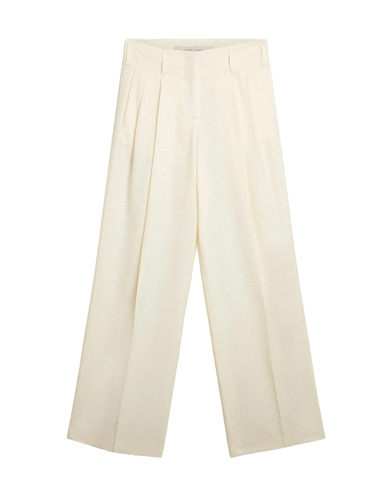 Women | Joggers In Aged White Wool Blend | Arctic Wolf - Image 10