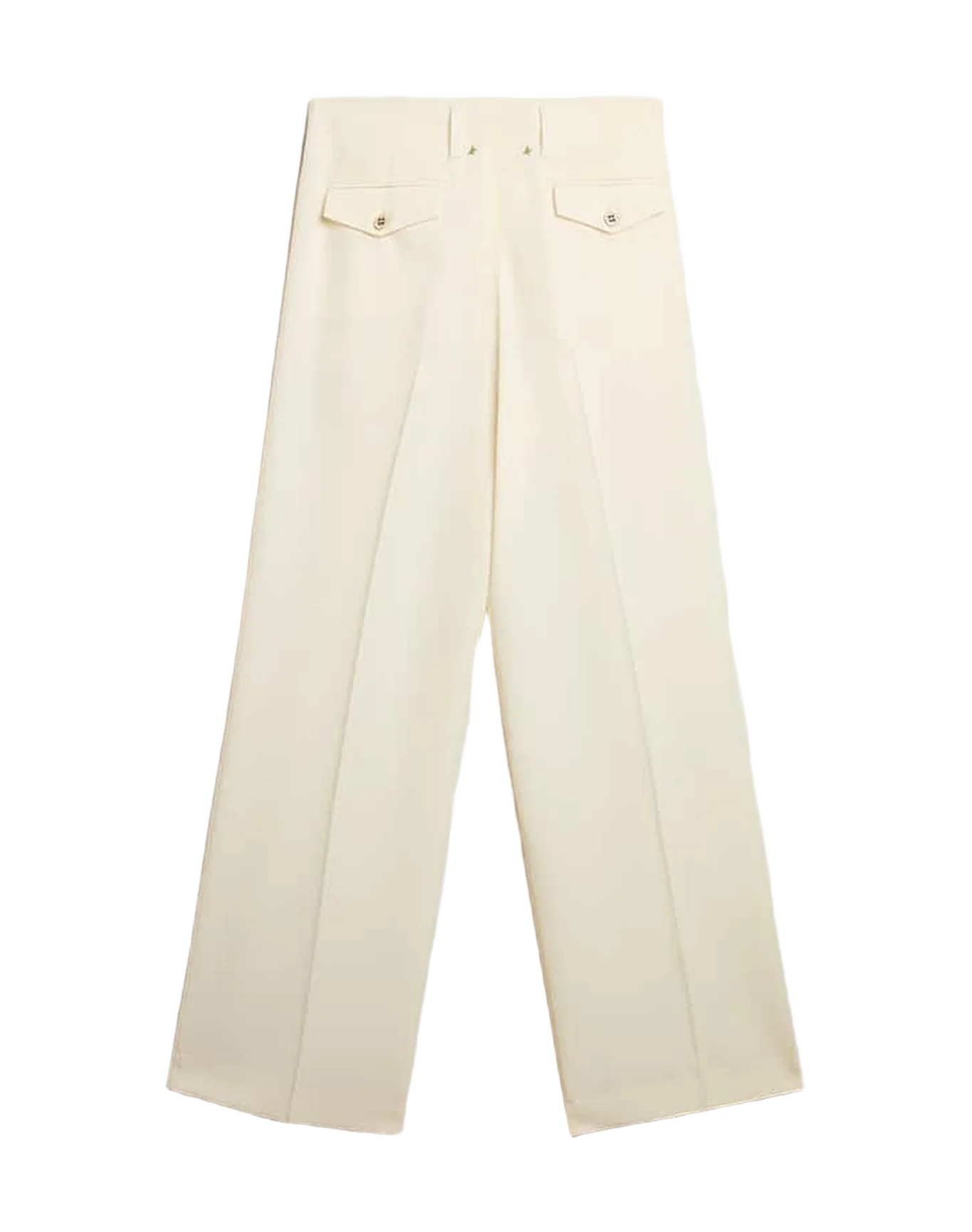 Women | Joggers In Aged White Wool Blend | Arctic Wolf - Image 4