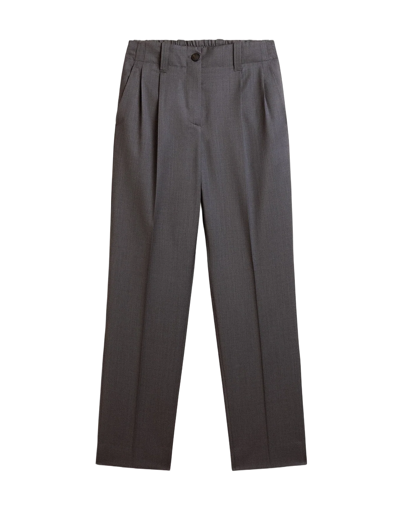 Women | Loose Pants In Baby Blue Wool | Grisallie - Image 8