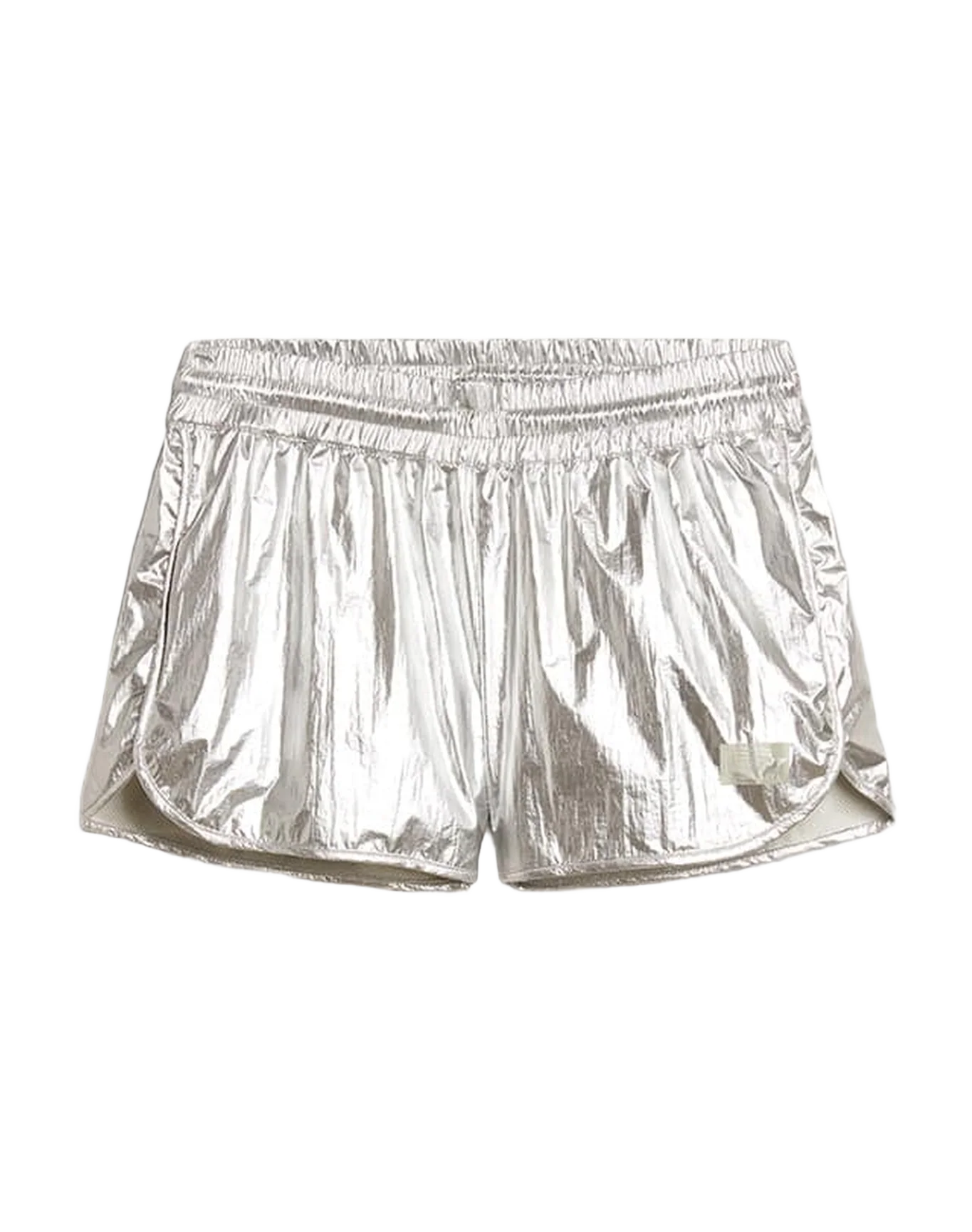 Women | Running Shorts In Fabric | Silver - Image 6
