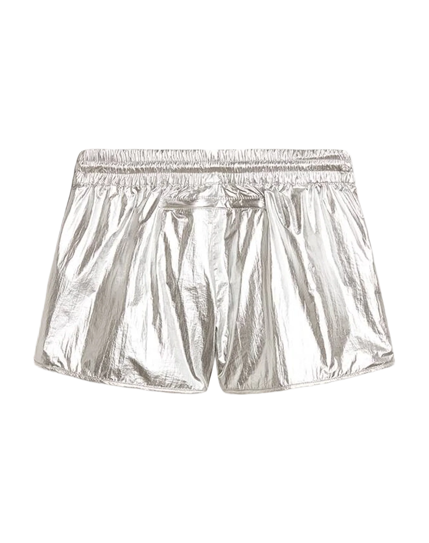 Women | Running Shorts In Fabric | Silver - Image 8