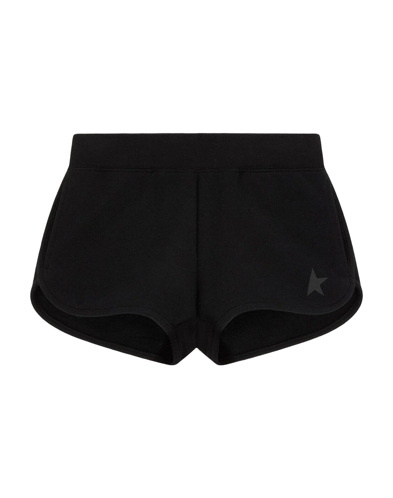 Women | Shorts With Tone On Tone Star | Black - Image 6