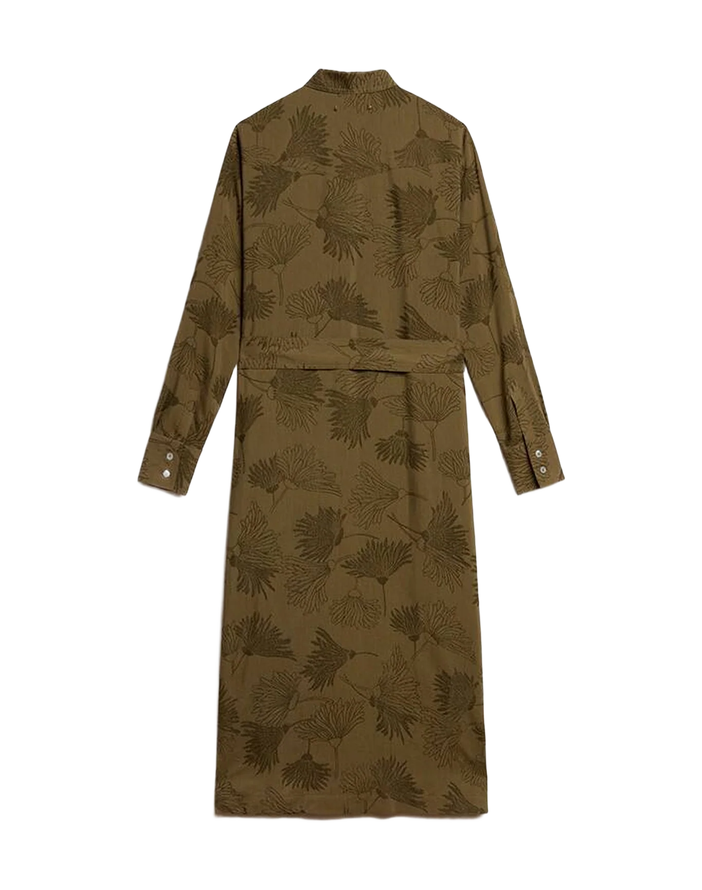 Women | Viscose And Cotton Shirt Dress With Floral Print | Kalamata - Image 5