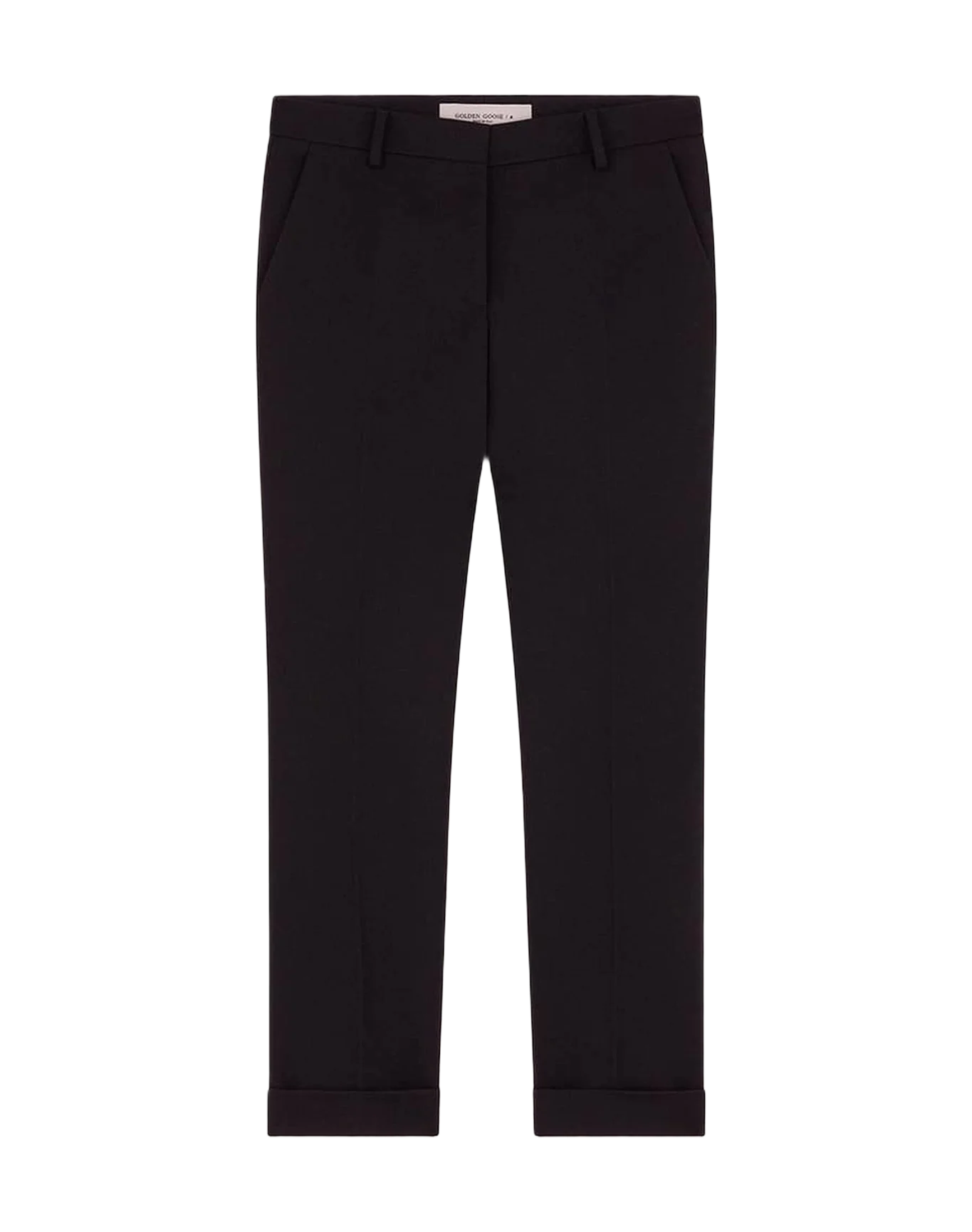 Women | Wool Cigarette Pants | Dark Blue - Image 4