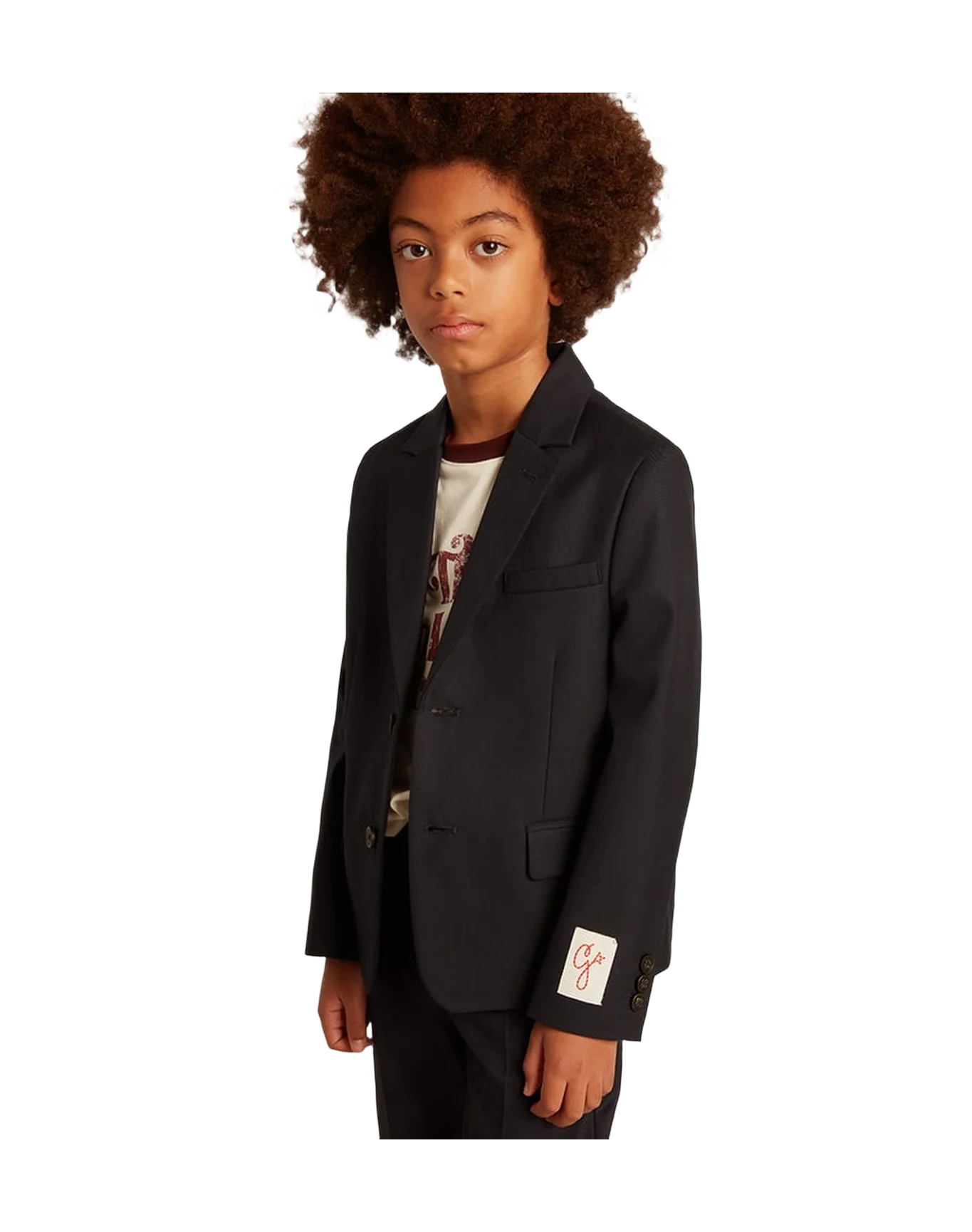Kids | Black Blazer | Navy - Image 5