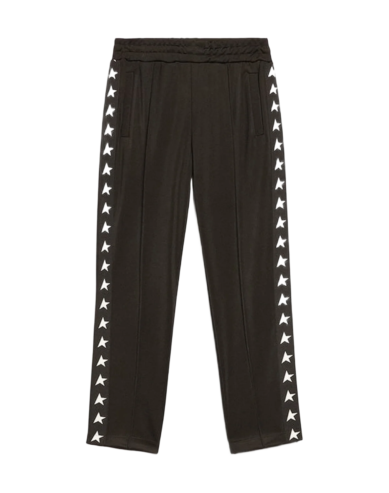 Kids | Black Joggers with Contrasting White Stars | Black x White - Image 7