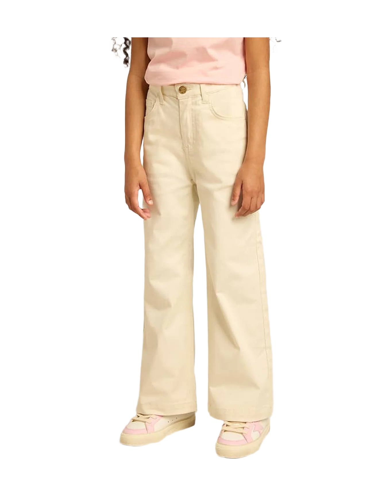 Kids | Cotton Pants Aged White | Off White - Image 11