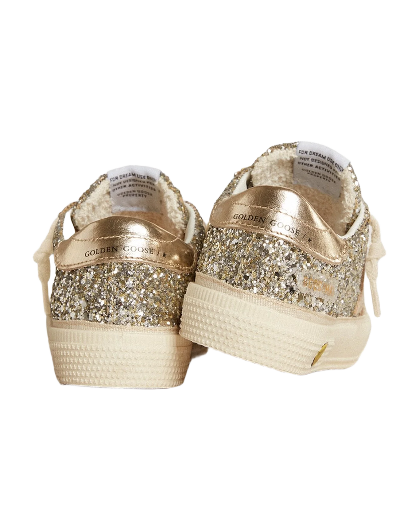Kids | May Junior Platinum Glitter with Metallic Leather Star & Heel Tab | Platinum - Image 7
