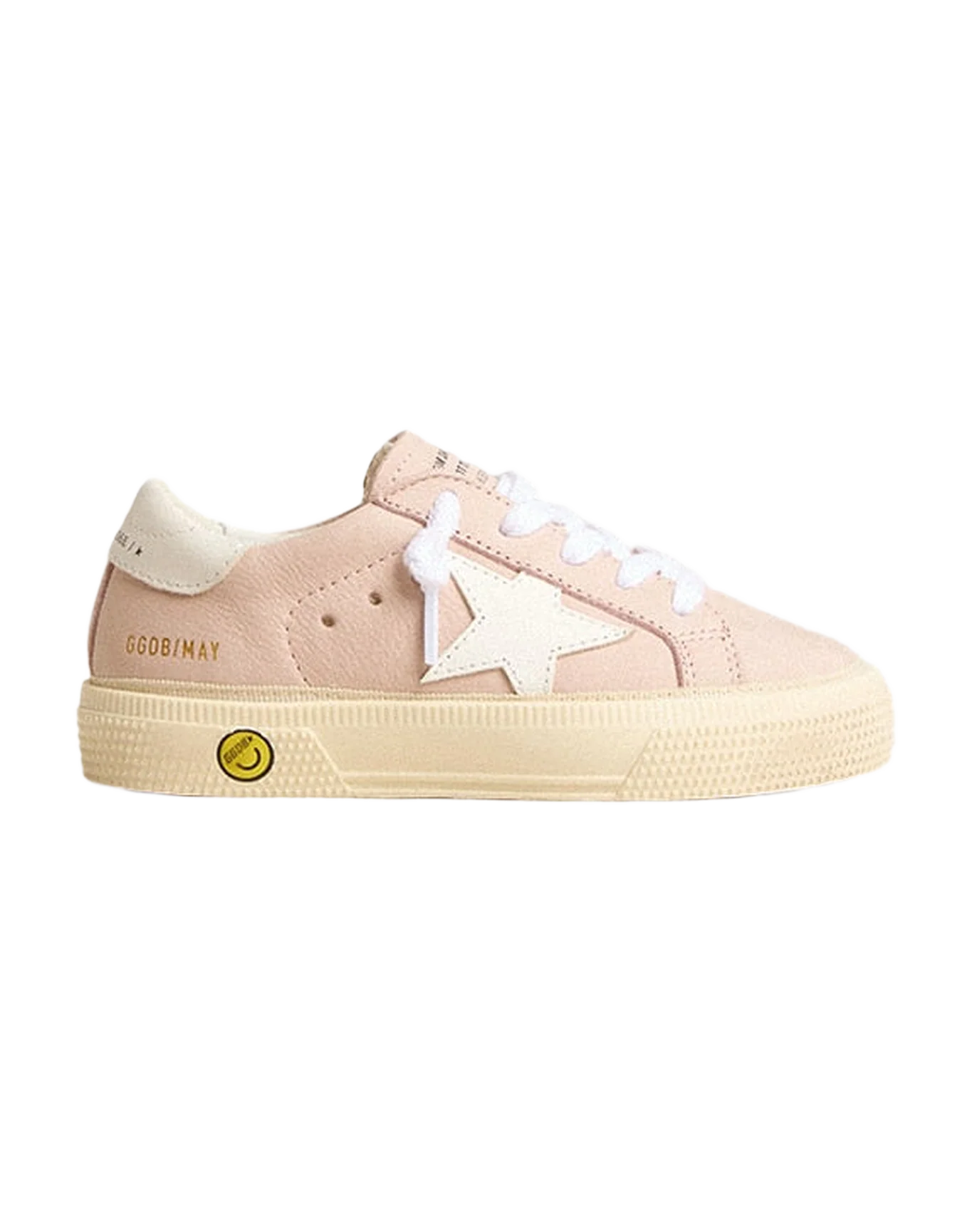 Kids | Pink Young May with White Star & Heel Tab | Light Pink x White - Image 2