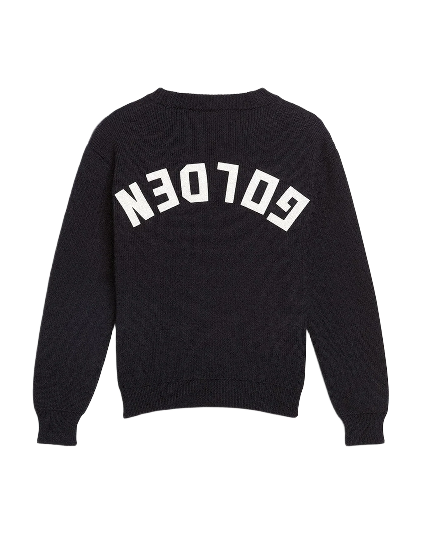 Kids | Round-Neck Sweater Dark Blue Cotton | Navy (V1) - Image 5