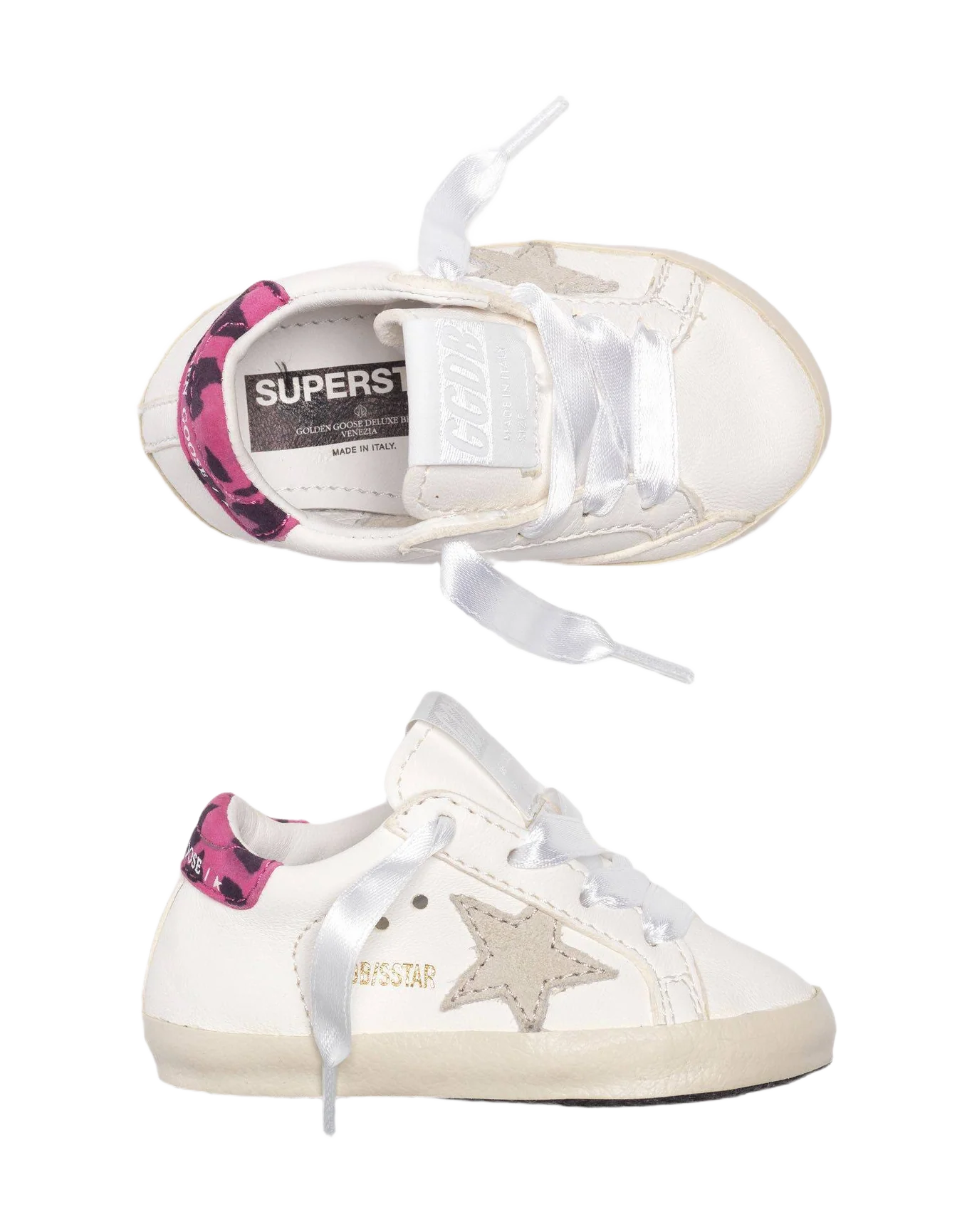 Kids | Sneakers Babystar White Leather with Suede - Image 2