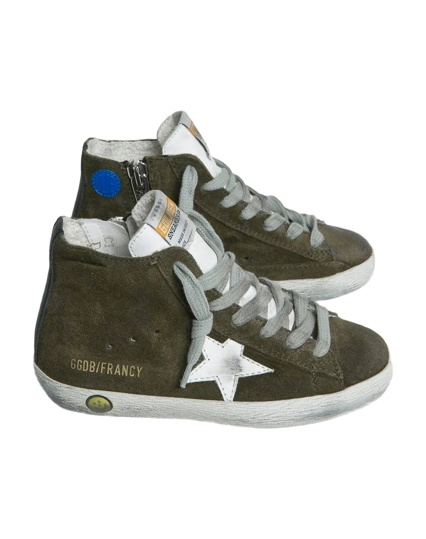 Kids | Sneakers Francy Green Suede-White Star (V1)
