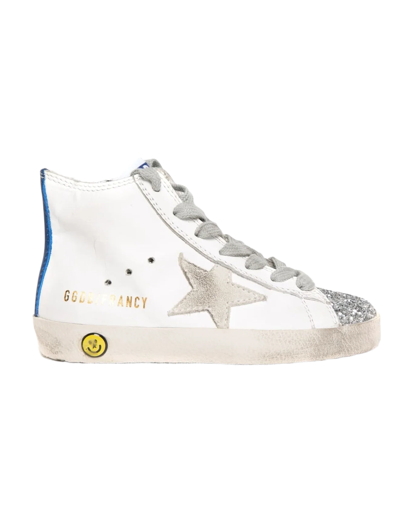 Kids | Sneakers Francy White Leather-Silver Glitter