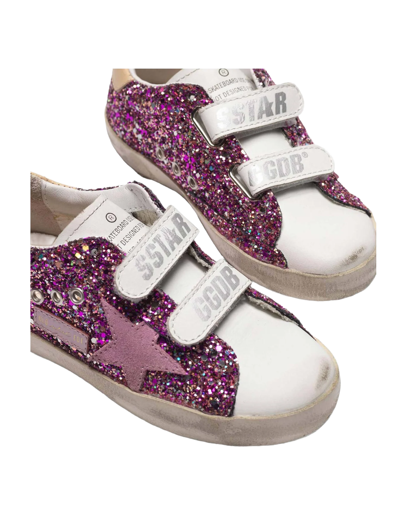Kids | Sneakers Old School Multi Glitter-Pink Star - Image 2