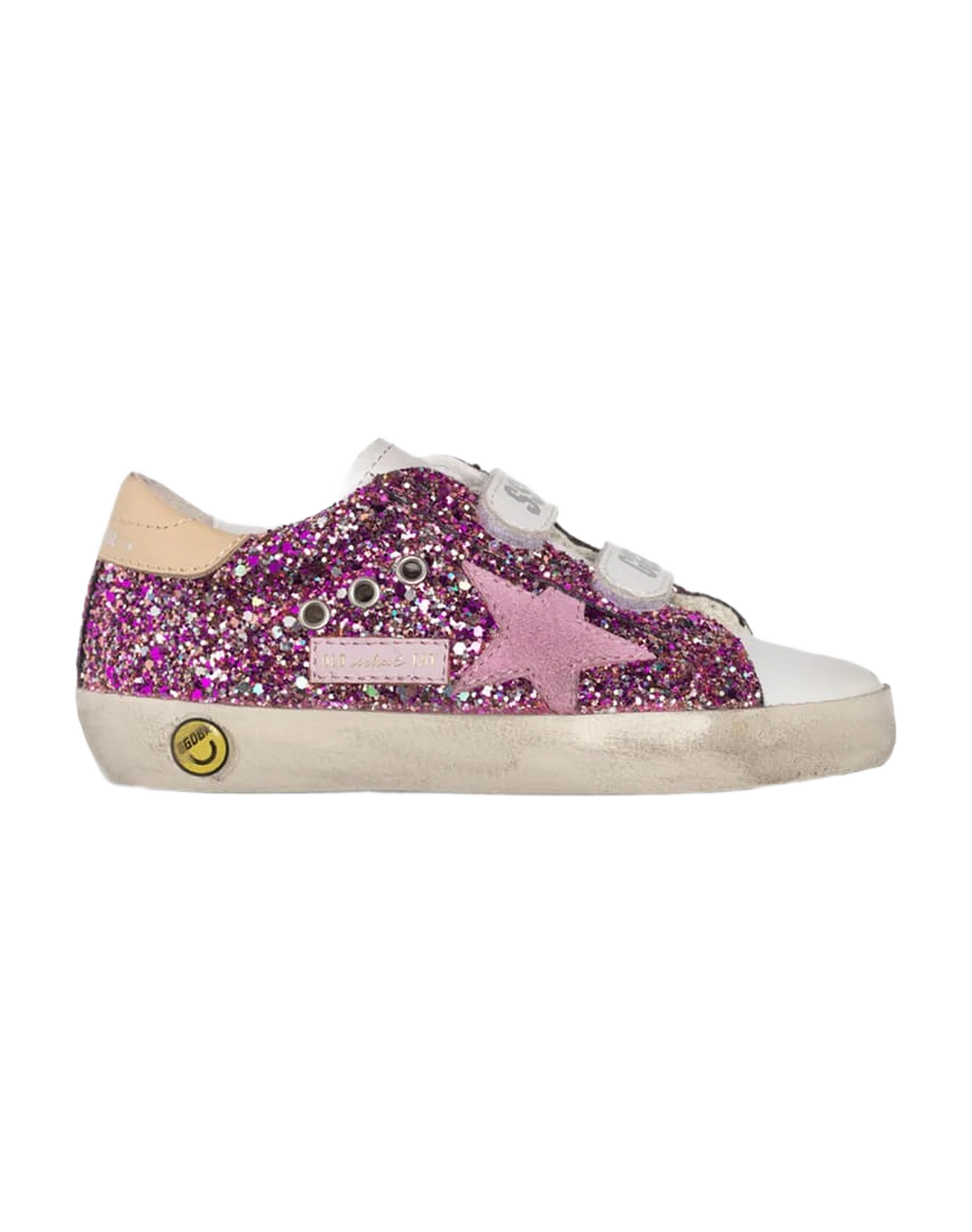 Kids | Sneakers Old School Multi Glitter-Pink Star - Image 4