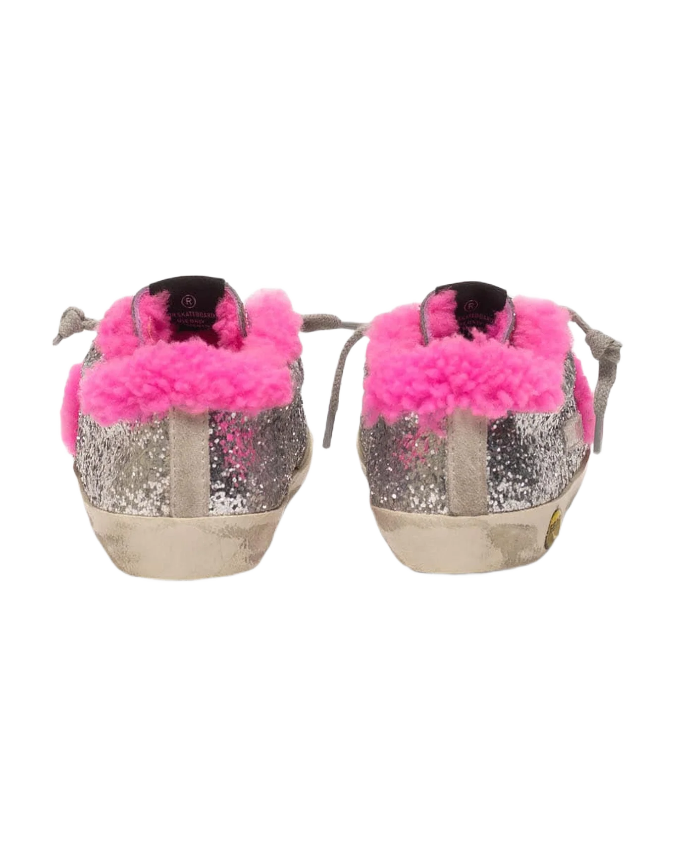 Kids | Sneakers Super-Star Silver Glitter-Fuxia Star - Image 3