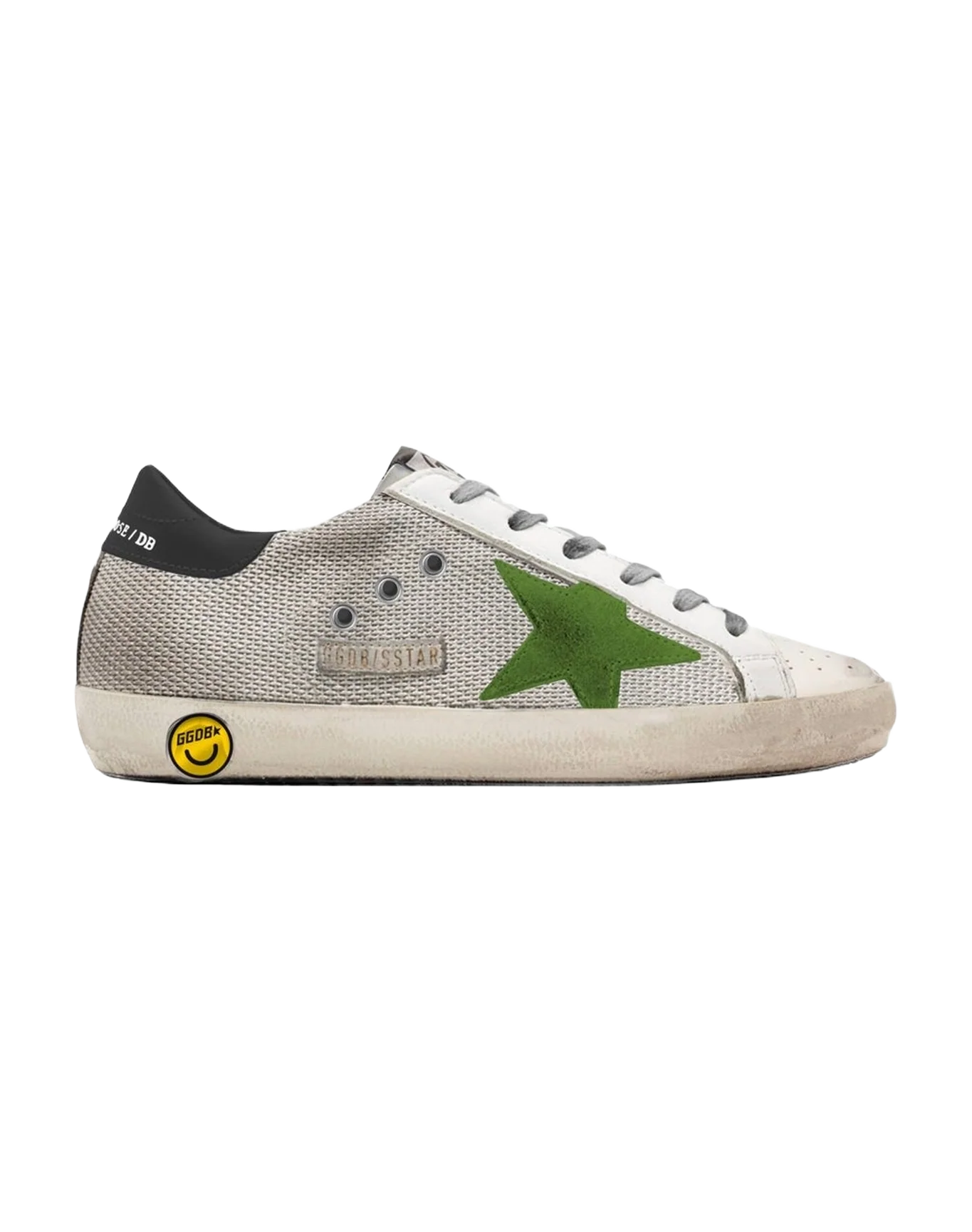Kids | Sneakers Super-Star Silver Mesh-Lime Suede