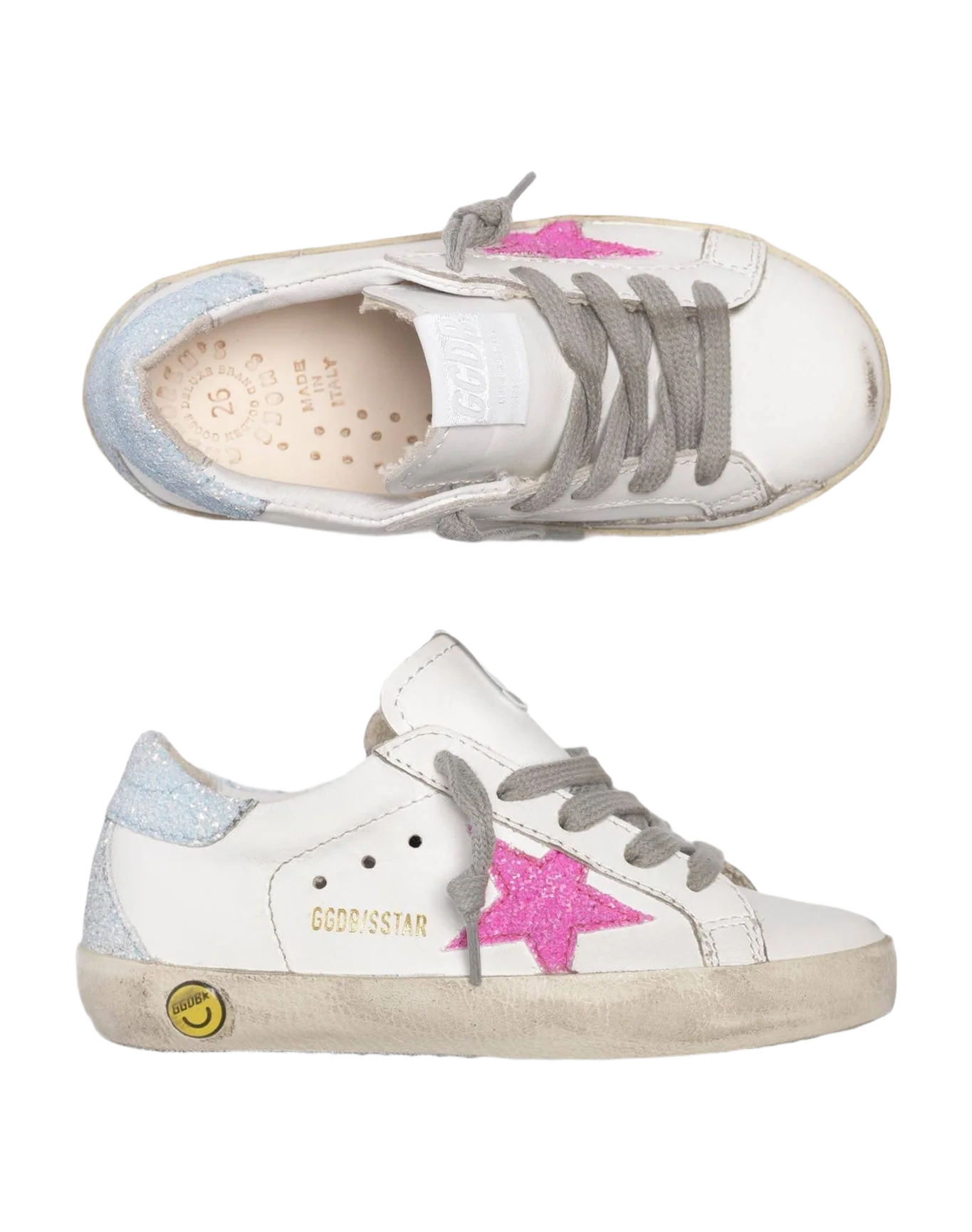 Kids | Sneakers Super-Star White Leather-Azure