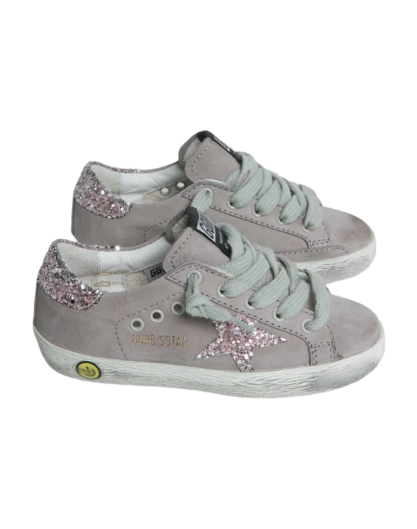 Kids | Sneakers Superstar Grey Nabuk-Pink Glitter