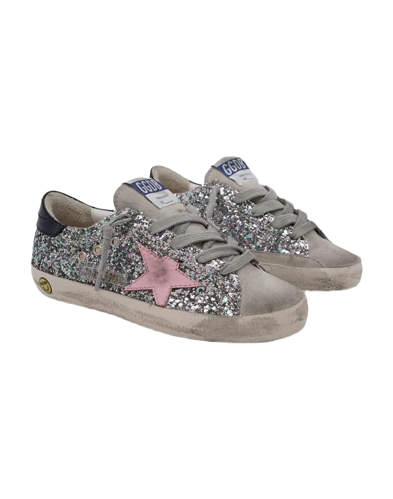 Kids | Super-Star Sneakers Glitter with Pink Star - Image 3