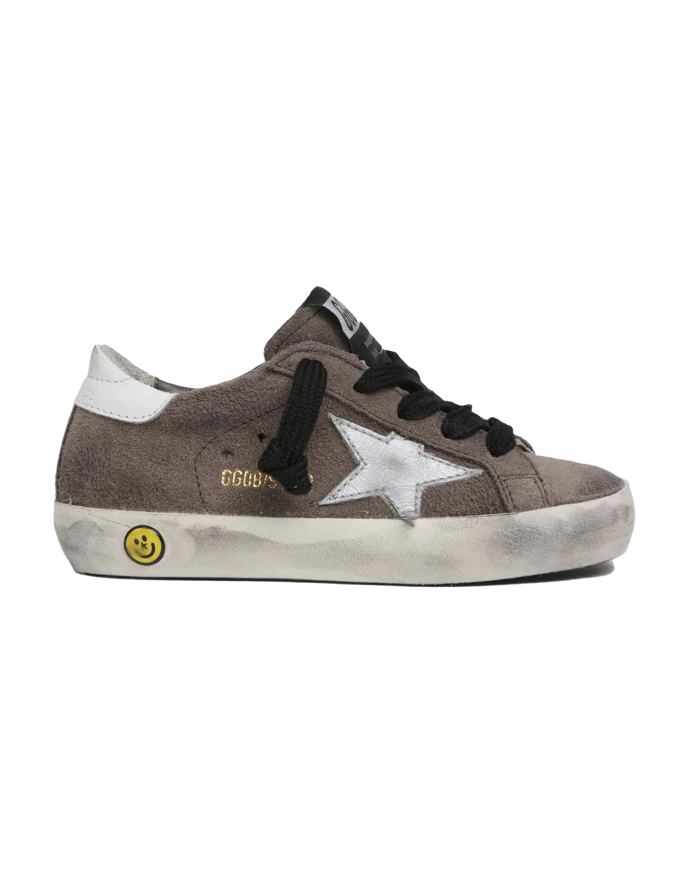 Kids | Super-Star Sneakers Mod-Grey Suede with White Star - Image 2