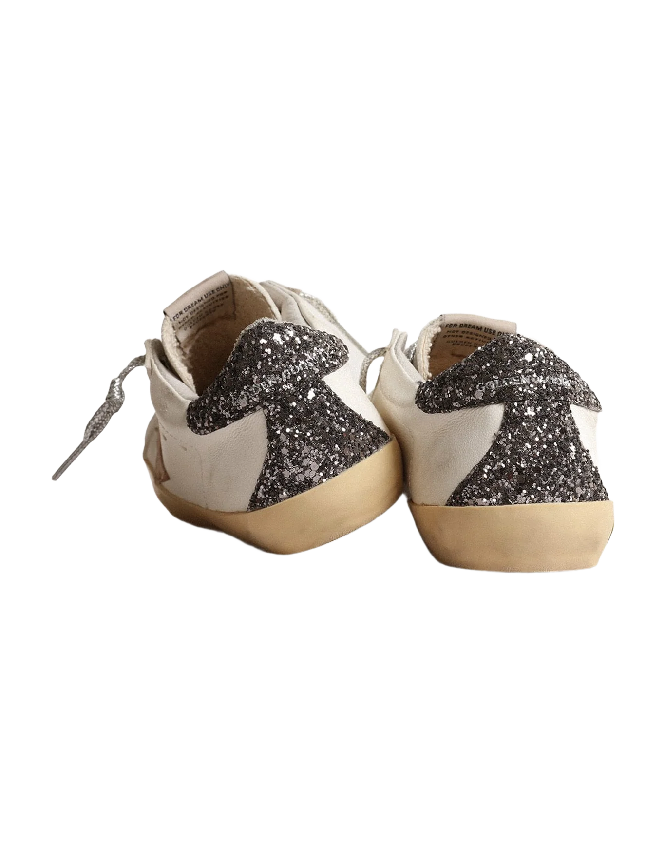 Kids | Super-Star Young with A Hazelnut Star & Glitter Heel Tab | Cream x Beige x Dark Grey - Image 5