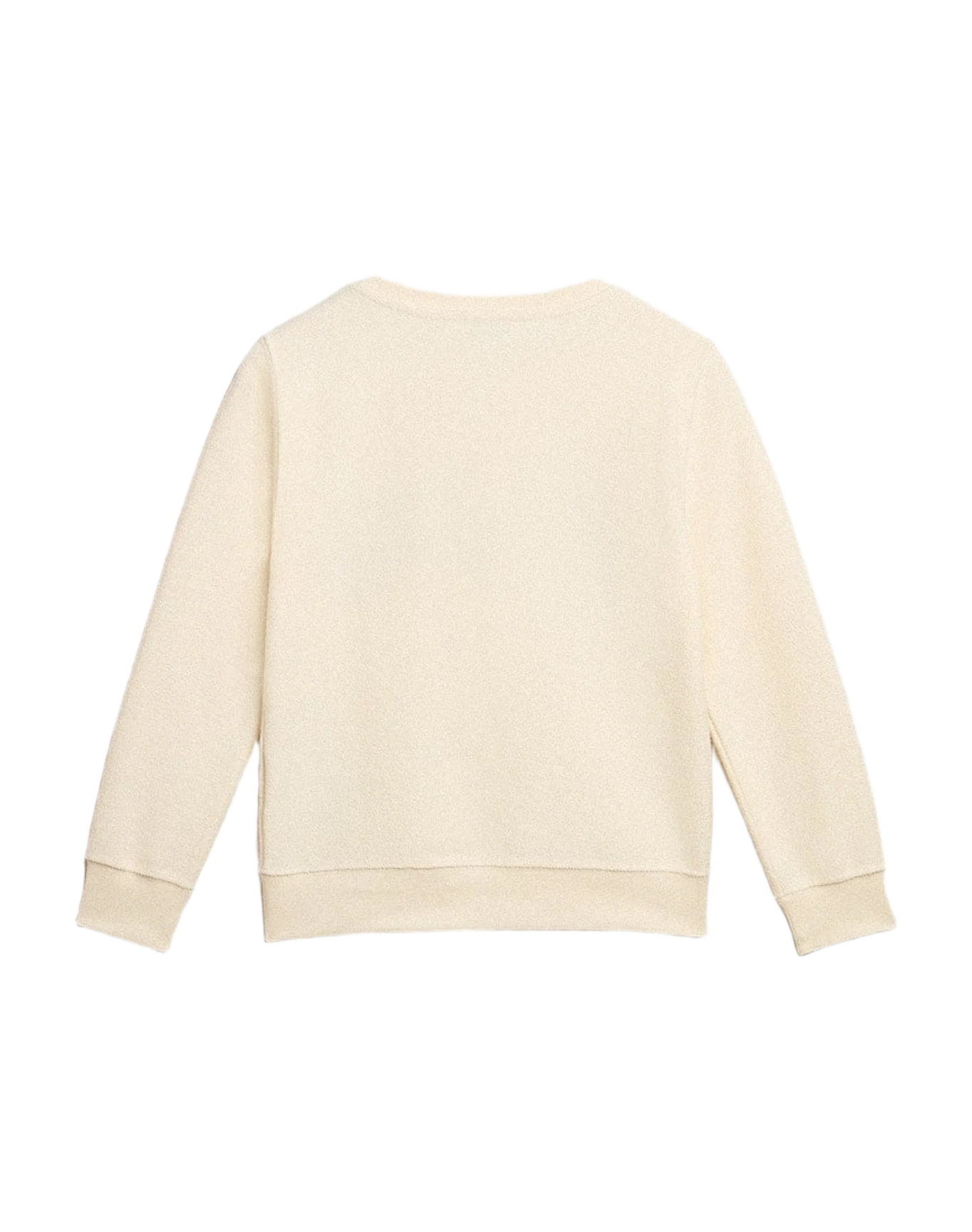 Kids | Sweatshirt Aged White with Multicolor Golden Lettering On The Front | Artic Wolf x Multicolor - Image 10