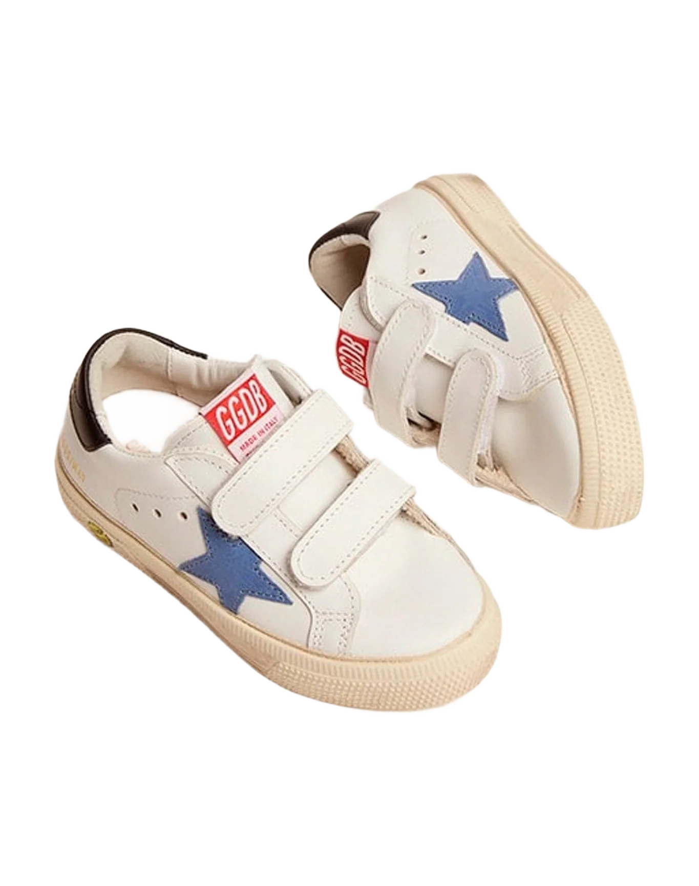 Kids | Young May School with Cobalt Blue Leather Star | White x Cobalt Blue x Black