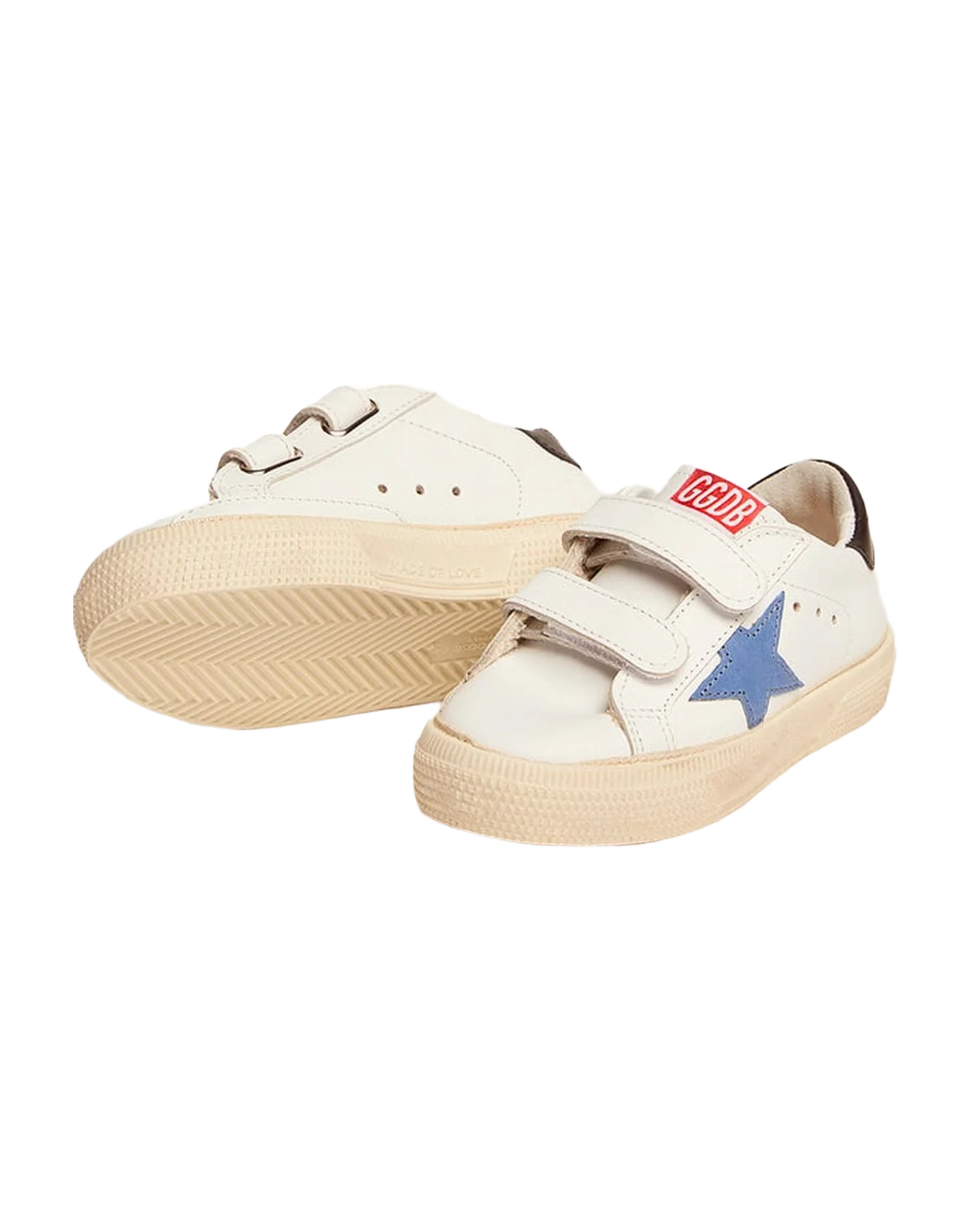 Kids | Young May School with Cobalt Blue Leather Star | White x Cobalt Blue x Black - Image 8