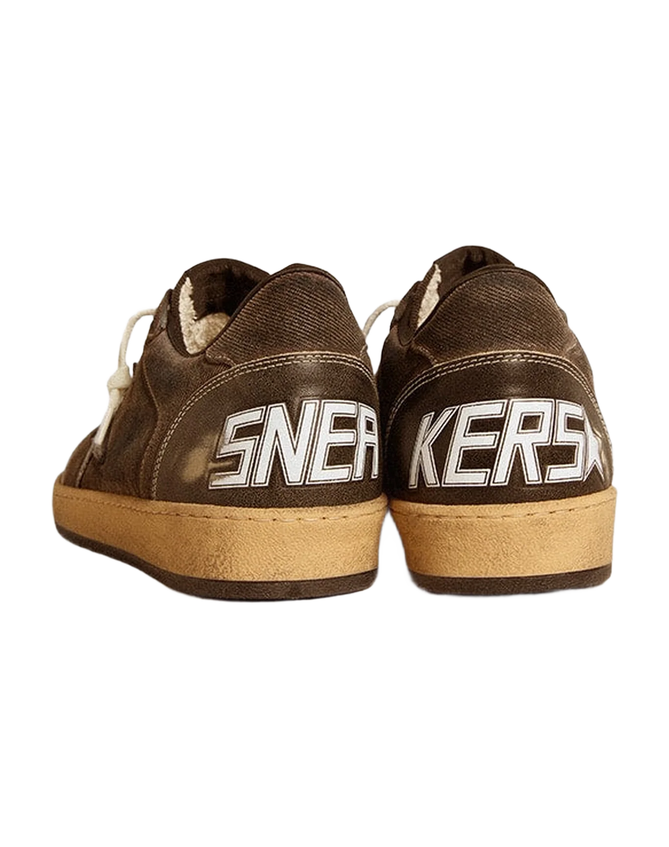 Men | Ball Star Black Denim with Black Leather Star & Inserts | Black - Image 7