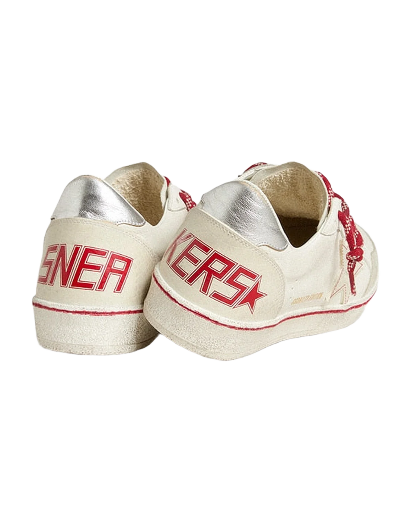 Men | Ball Star Ltd Cny White Leather with A Lived-In Effect | White x Ice x Silver - Image 3