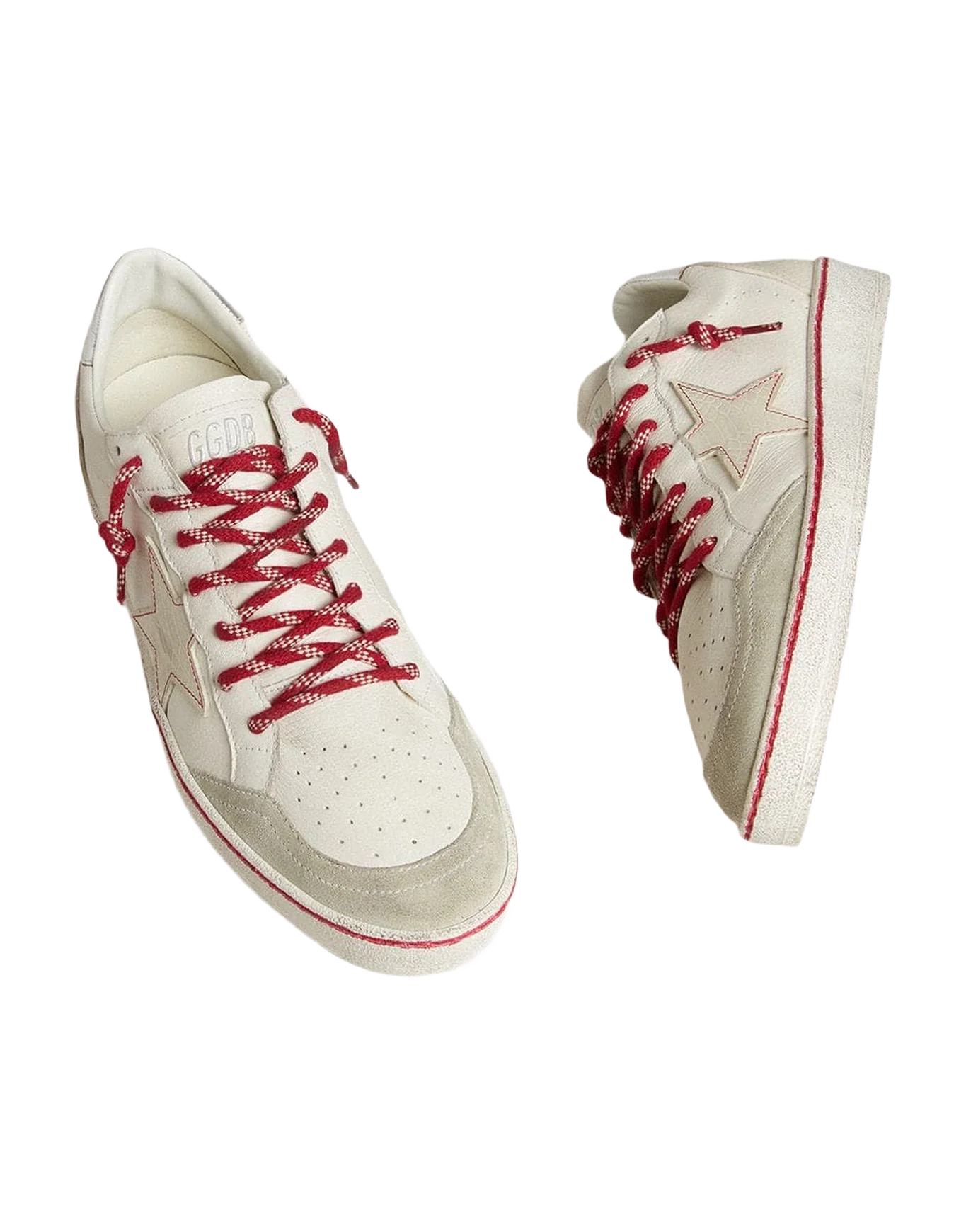 Men | Ball Star Ltd Cny White Leather with A Lived-In Effect | White x Ice x Silver - Image 7