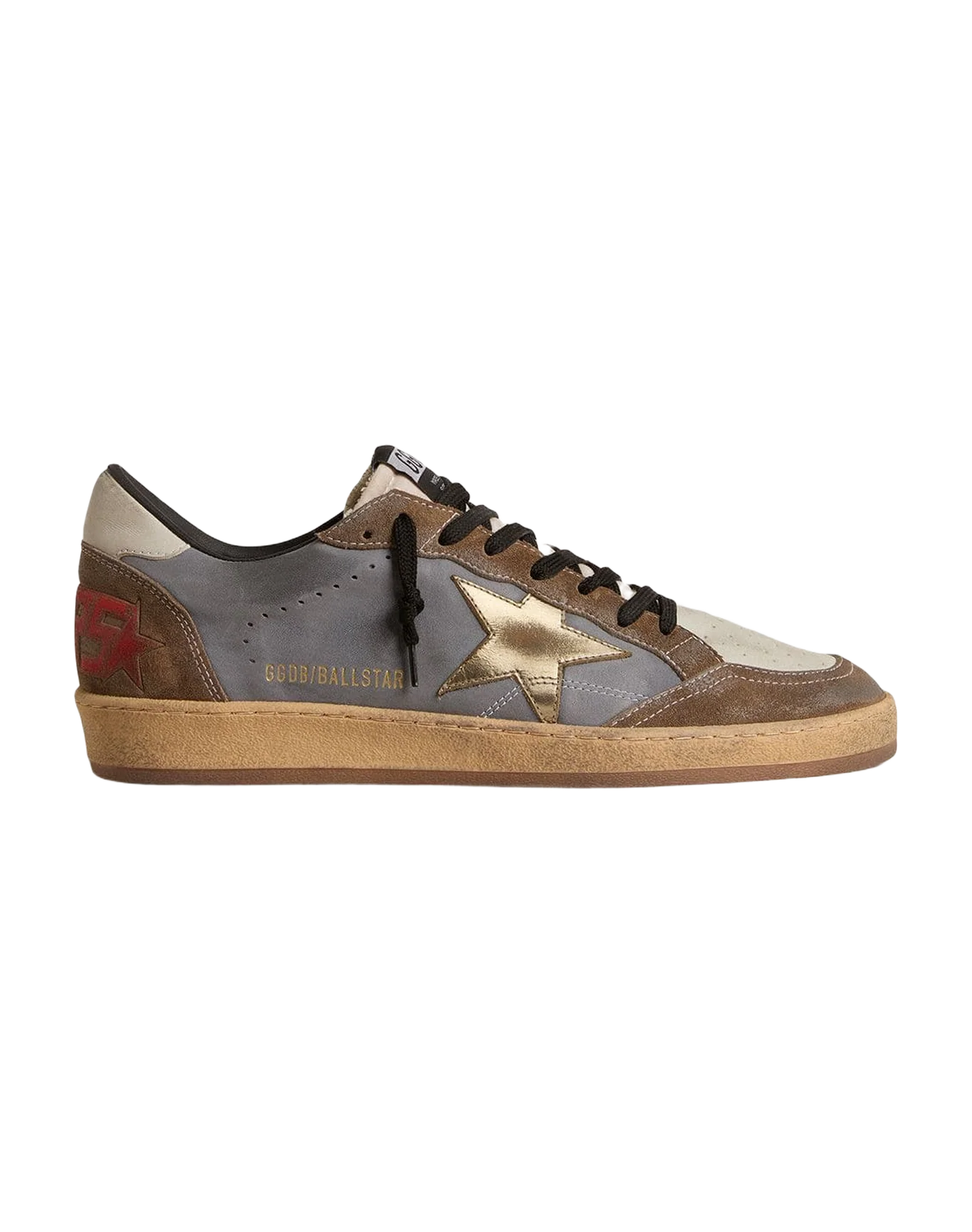 Men | Ball Star Nubuck & Suede with Gold Metallic Star | Denim Blue x Green x Beige x Platinum x White - Image 9