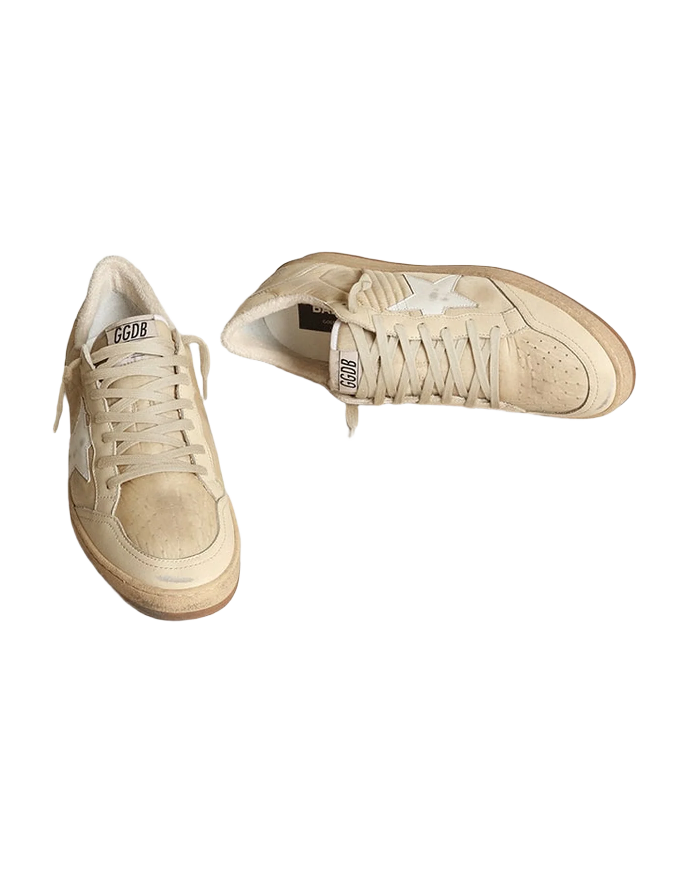 Men | Ball Star White Nylon with White Star & Heel Tab | White x Milk - Image 2