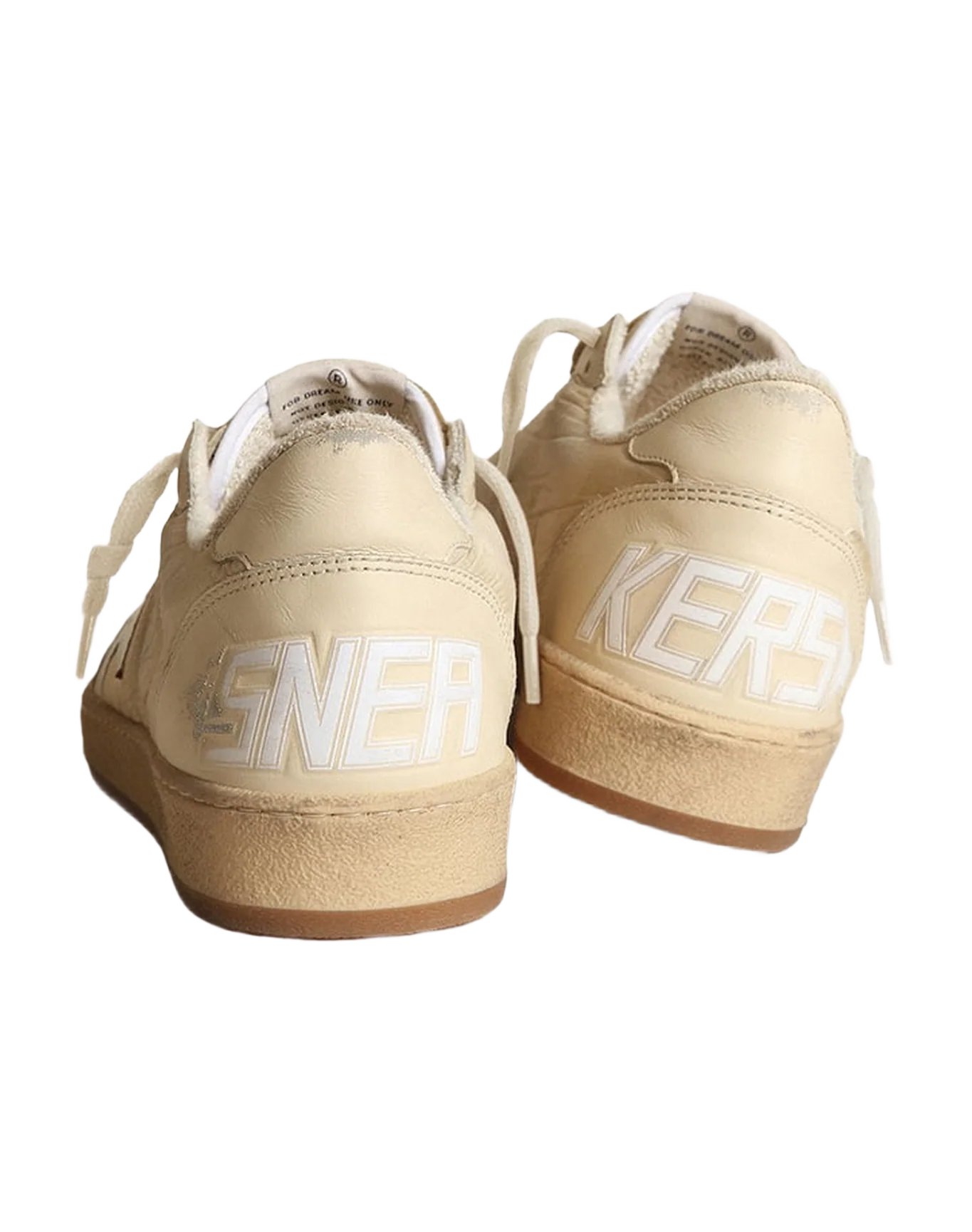 Men | Ball Star White Nylon with White Star & Heel Tab | White x Milk - Image 5