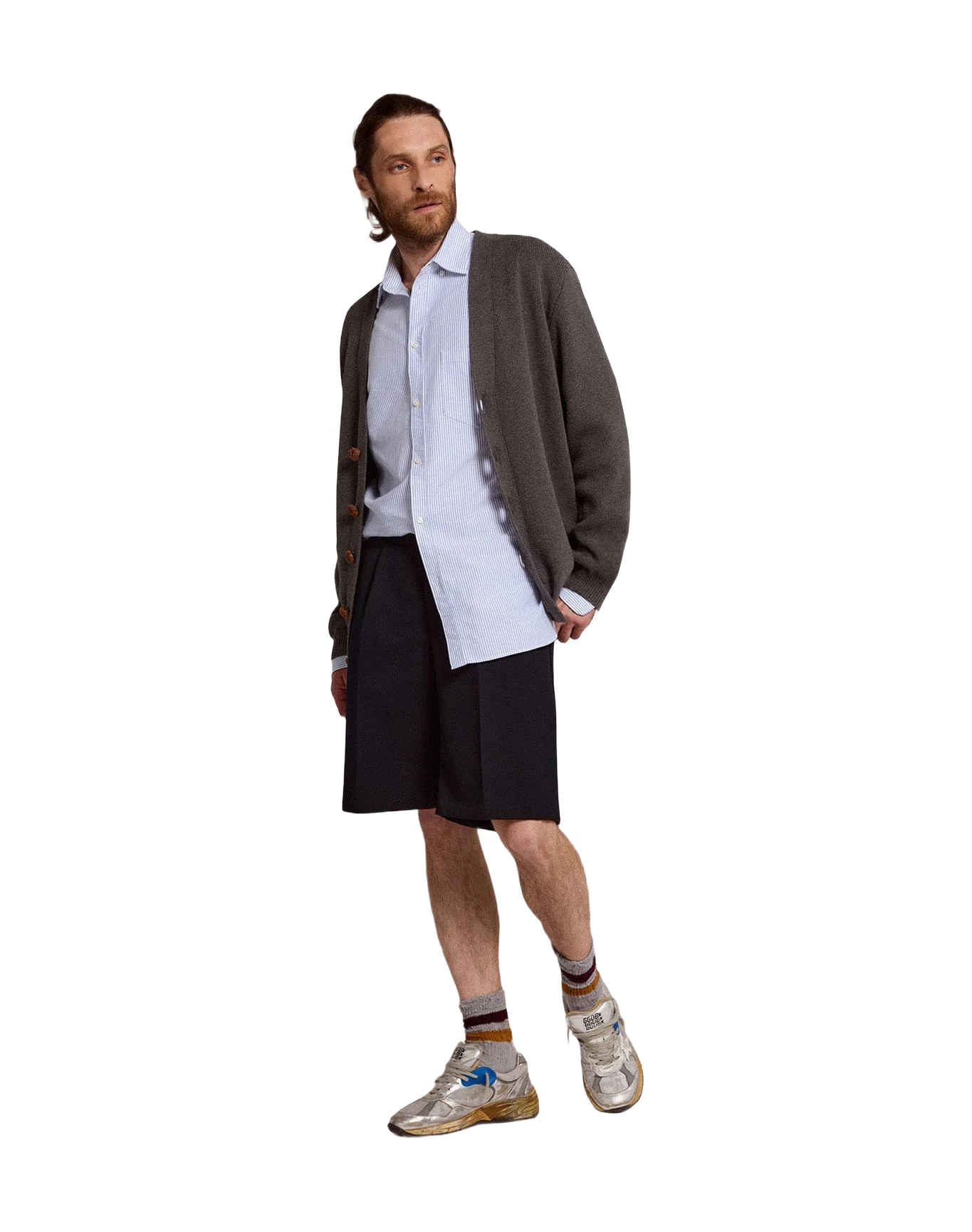 Men | Bermuda Shorts Dark Blue Wool | Dark Blue - Image 5