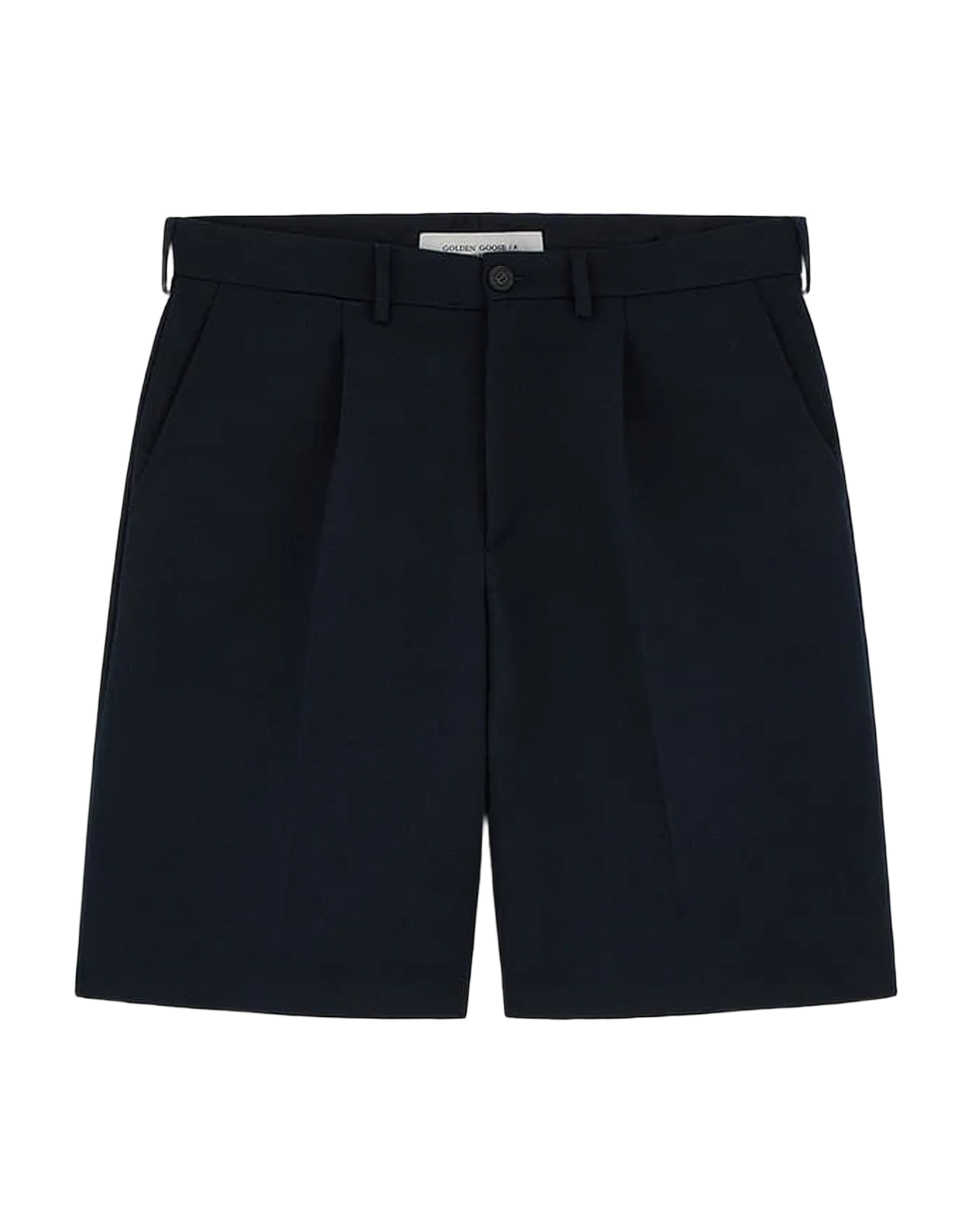 Men | Bermuda Shorts Dark Blue Wool | Dark Blue - Image 9