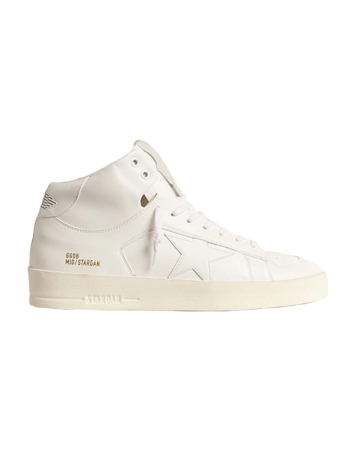 Men | Bio-Based Mid-Stardan with White Star & Heel Tab | Optic White - Image 10