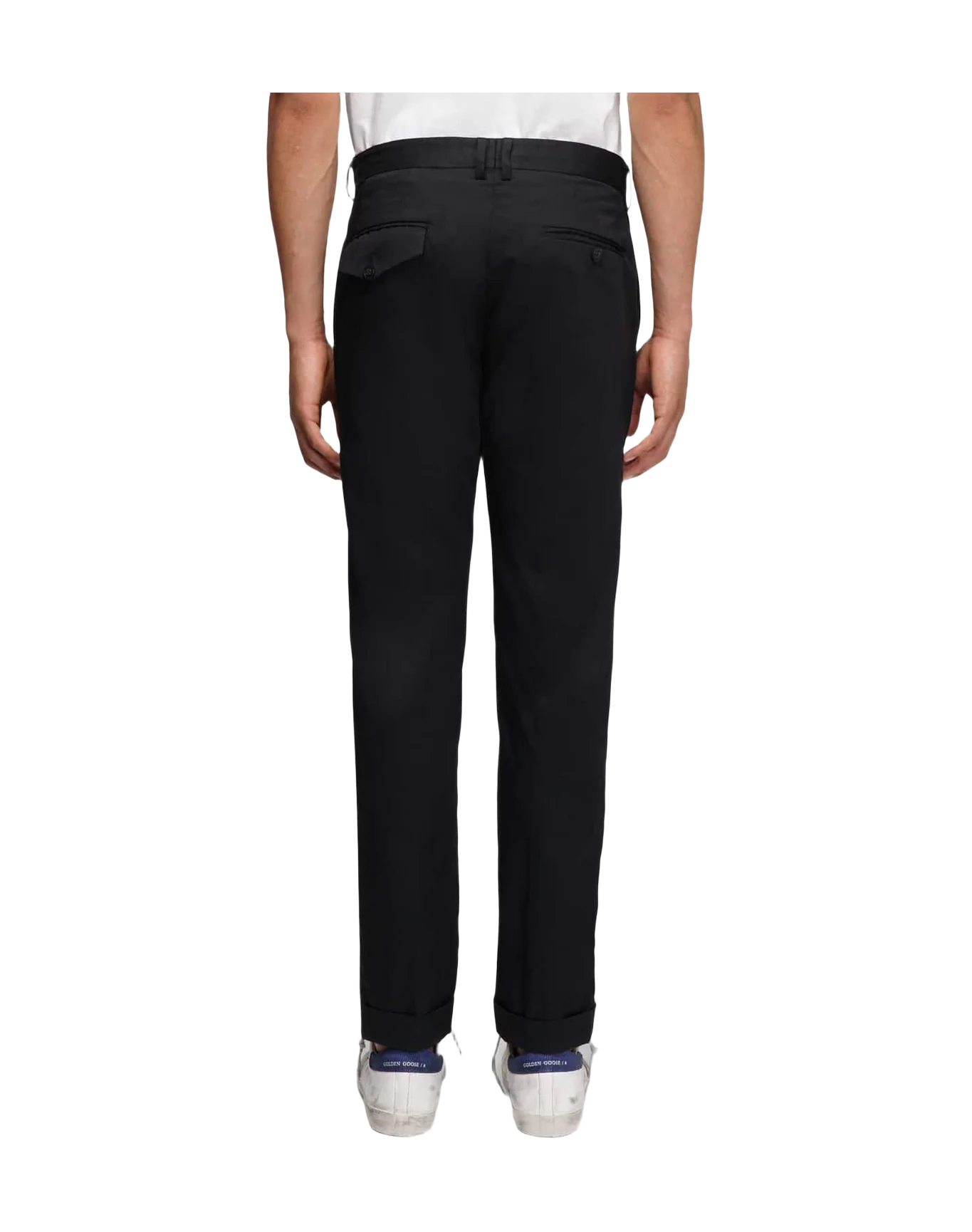 Men | Black Milano Tailored Trousers - Image 3