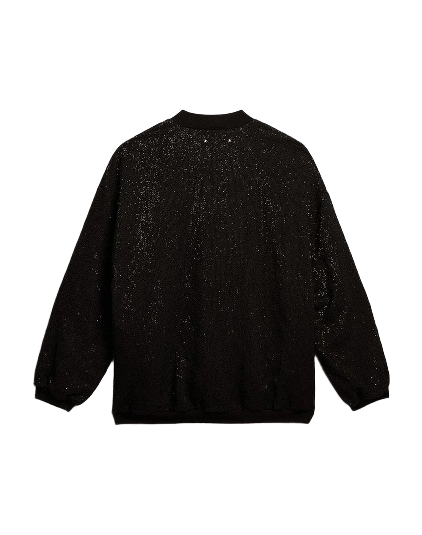 Men | Black Sequined Cardigan-Jacket | Black x Anthracite - Image 7