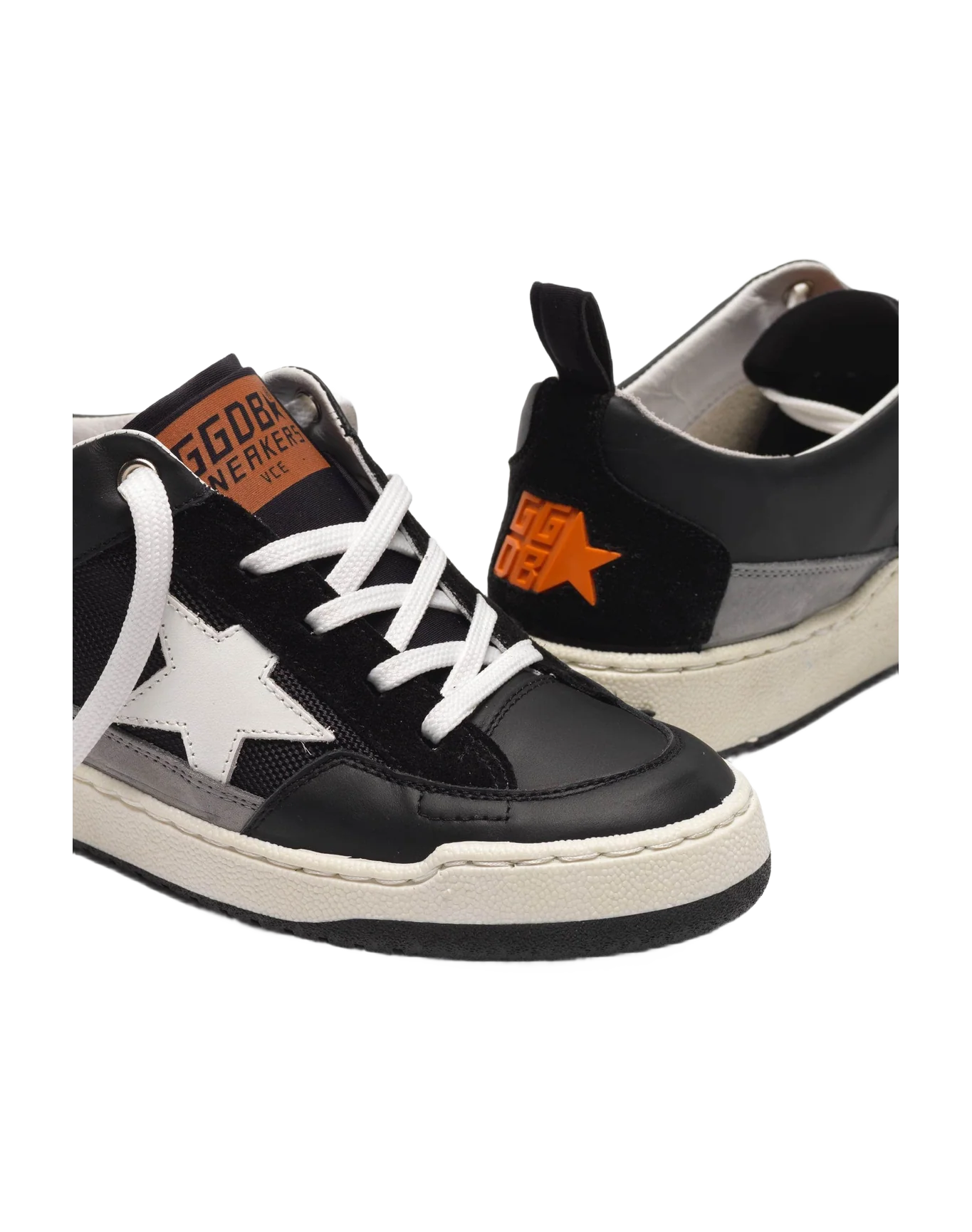 Men | Black Yeah! Sneakers with Leopard-Print Star - Image 3