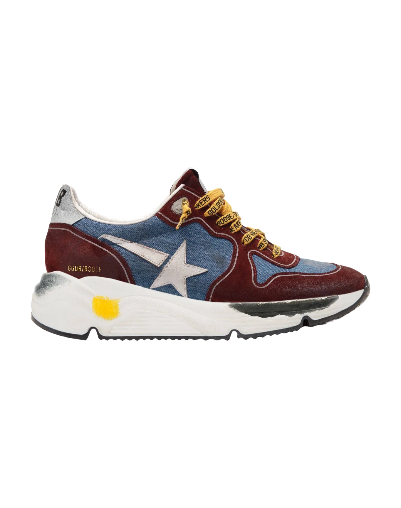 Men | Burgundy & Blue Running Sole - Image 2