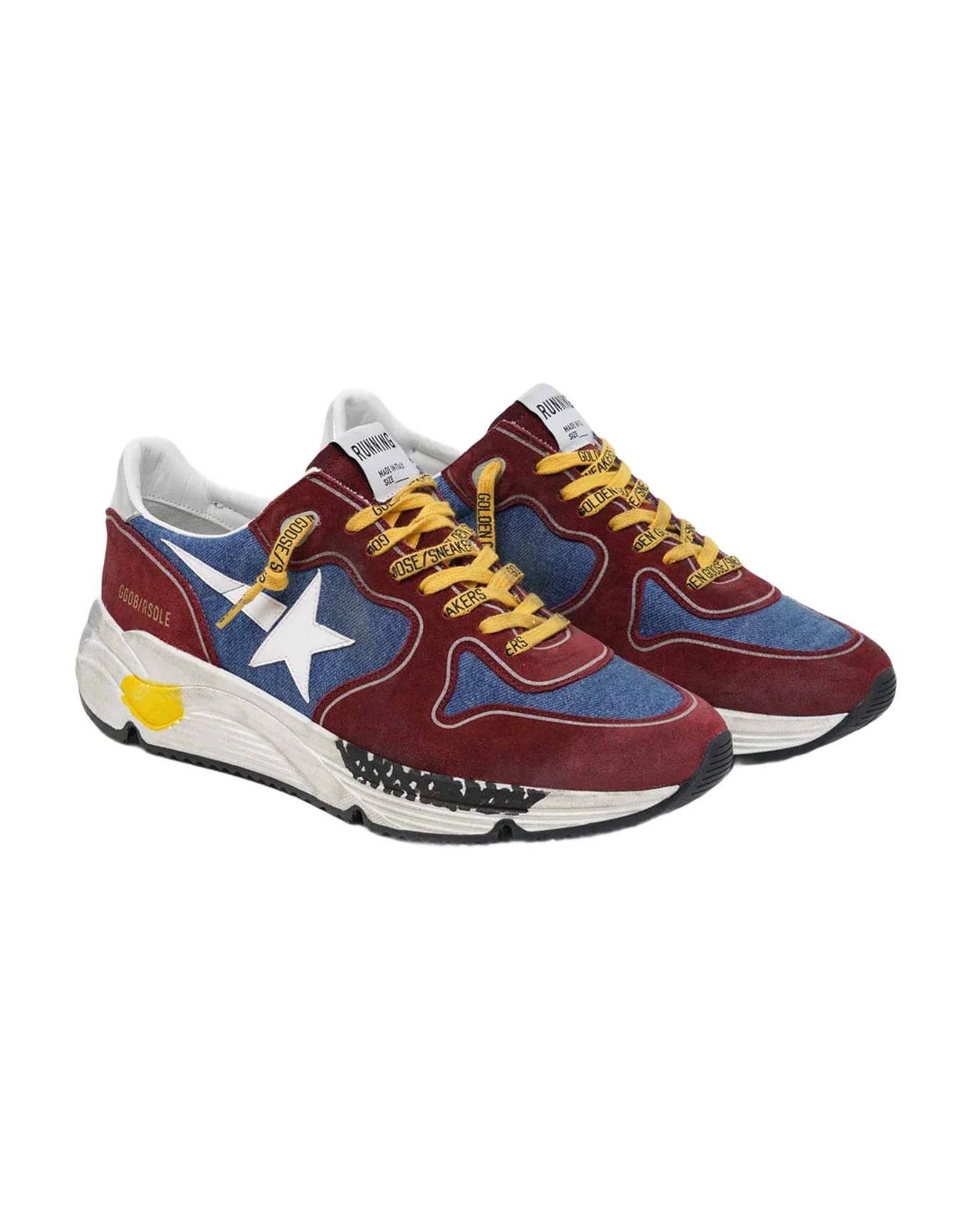 Men | Burgundy & Blue Running Sole - Image 4