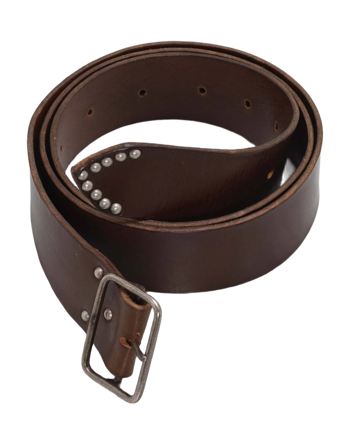 Men | Dallas Leather Belt with Studs On The End - Image 3