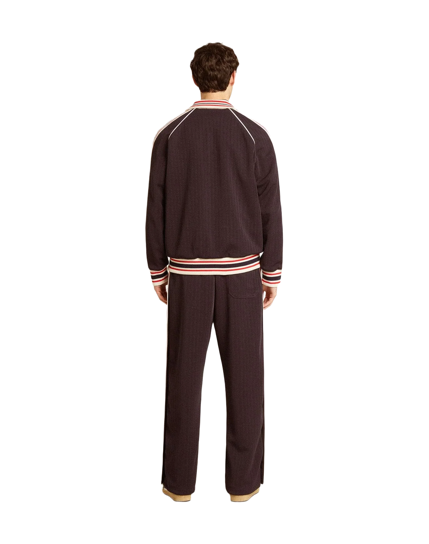Men | Dark Blue Zipped Sweatshirt with White Logo | Dark Blue - Image 3
