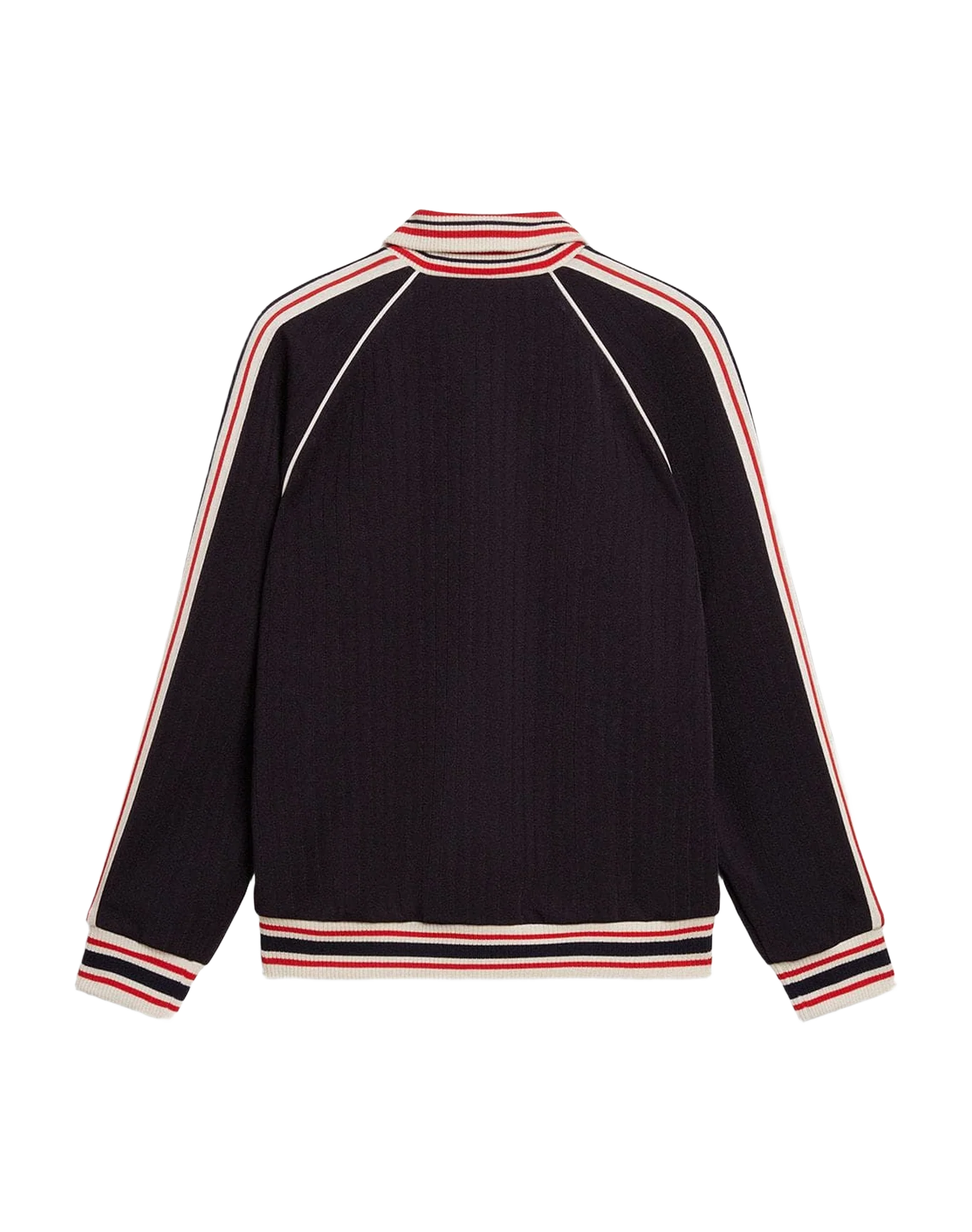 Men | Dark Blue Zipped Sweatshirt with White Logo | Dark Blue - Image 5