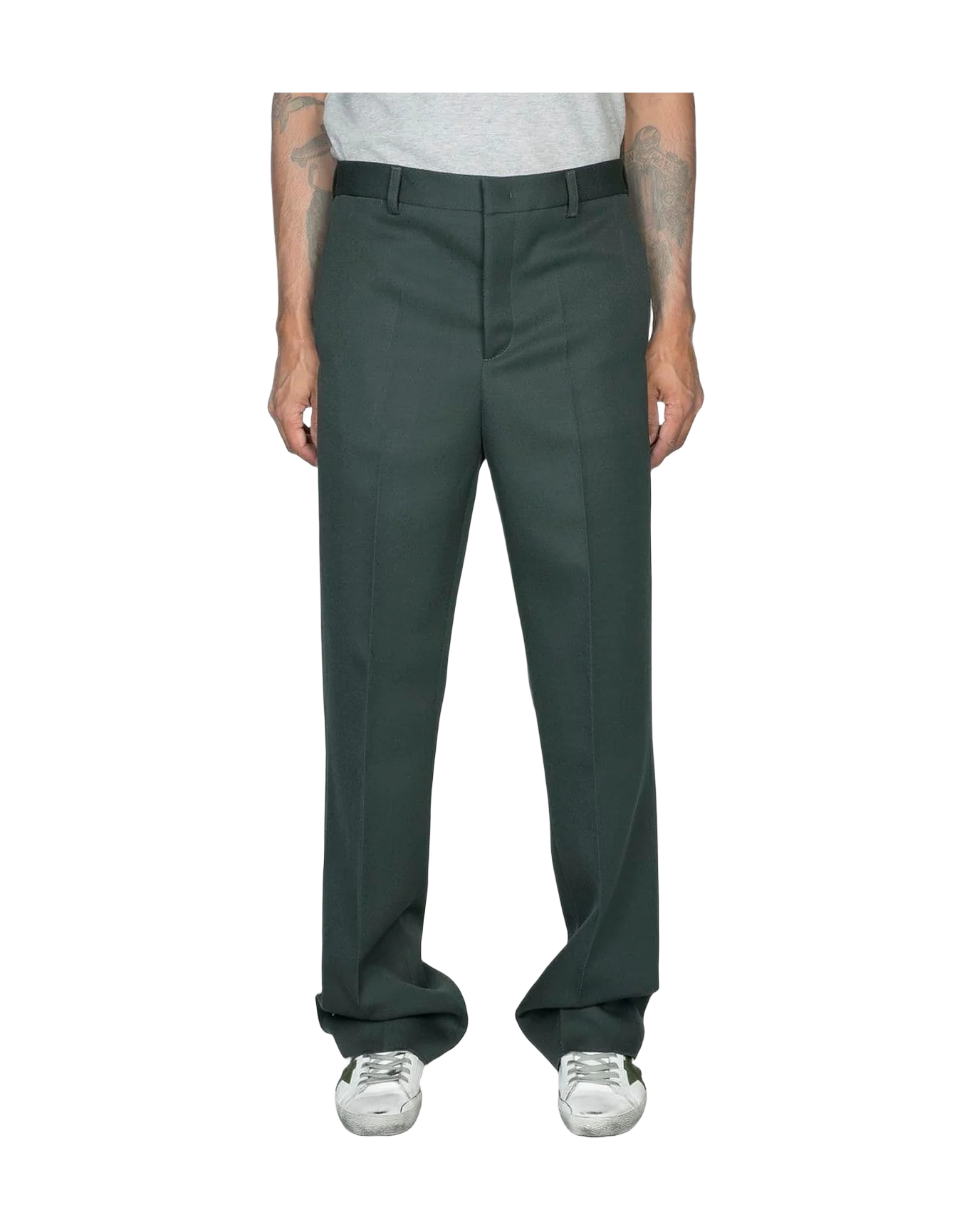 Men | Dark Green Pants - Image 2