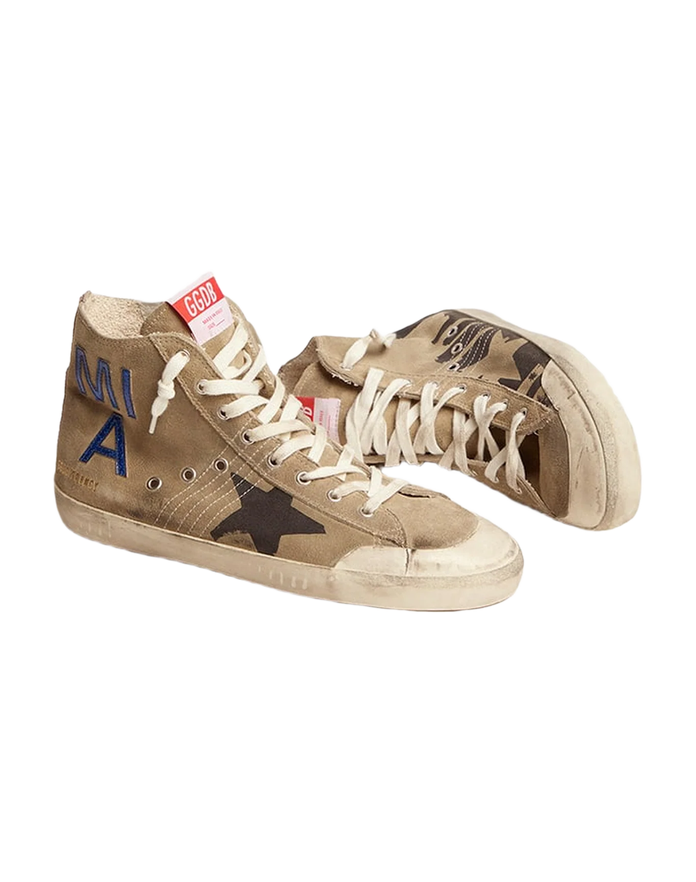 Men | Francy Penstar Dove Gray Suede | Taupe x Black x Electric Blue - Image 5