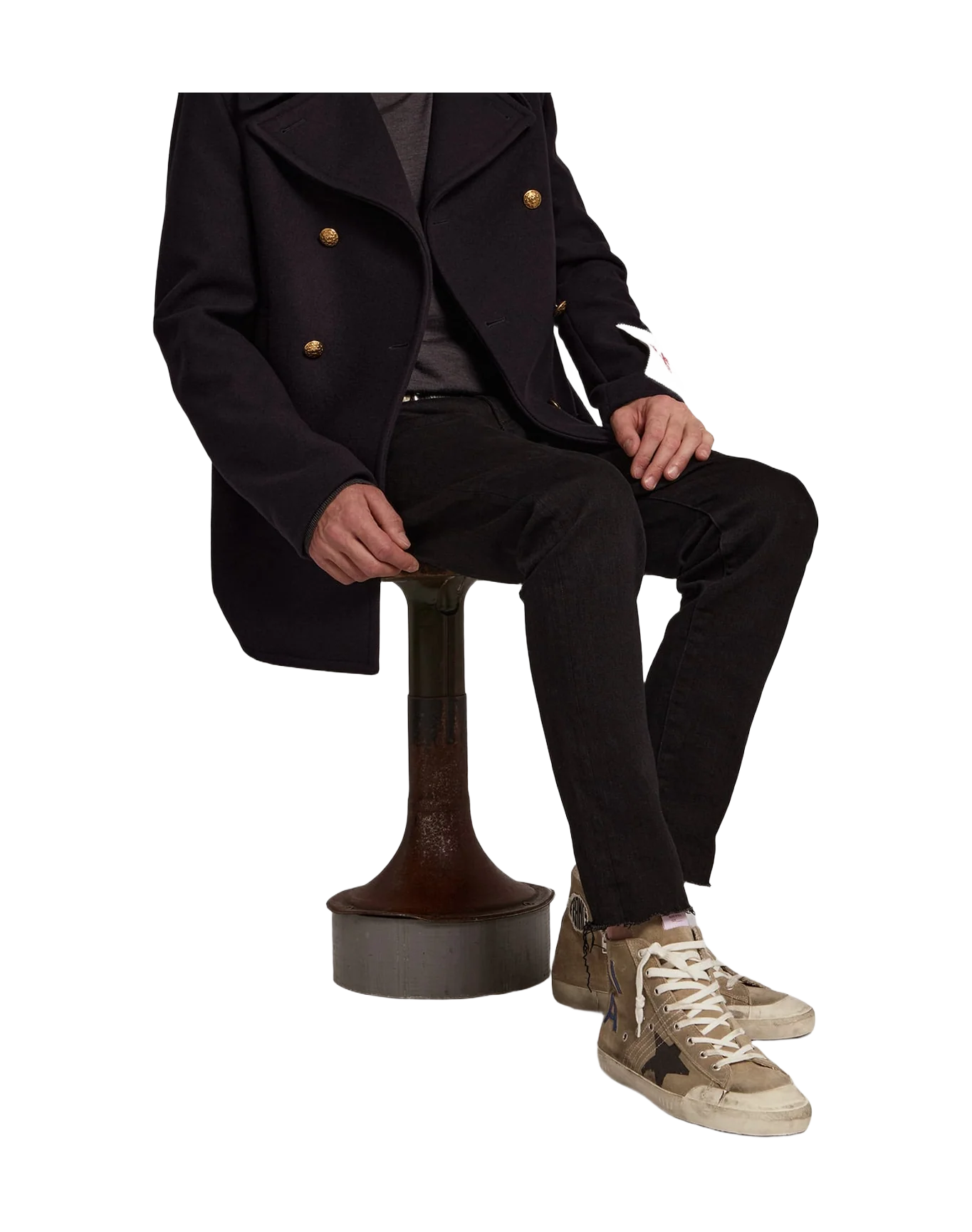 Men | Francy Penstar Dove Gray Suede | Taupe x Black x Electric Blue - Image 6